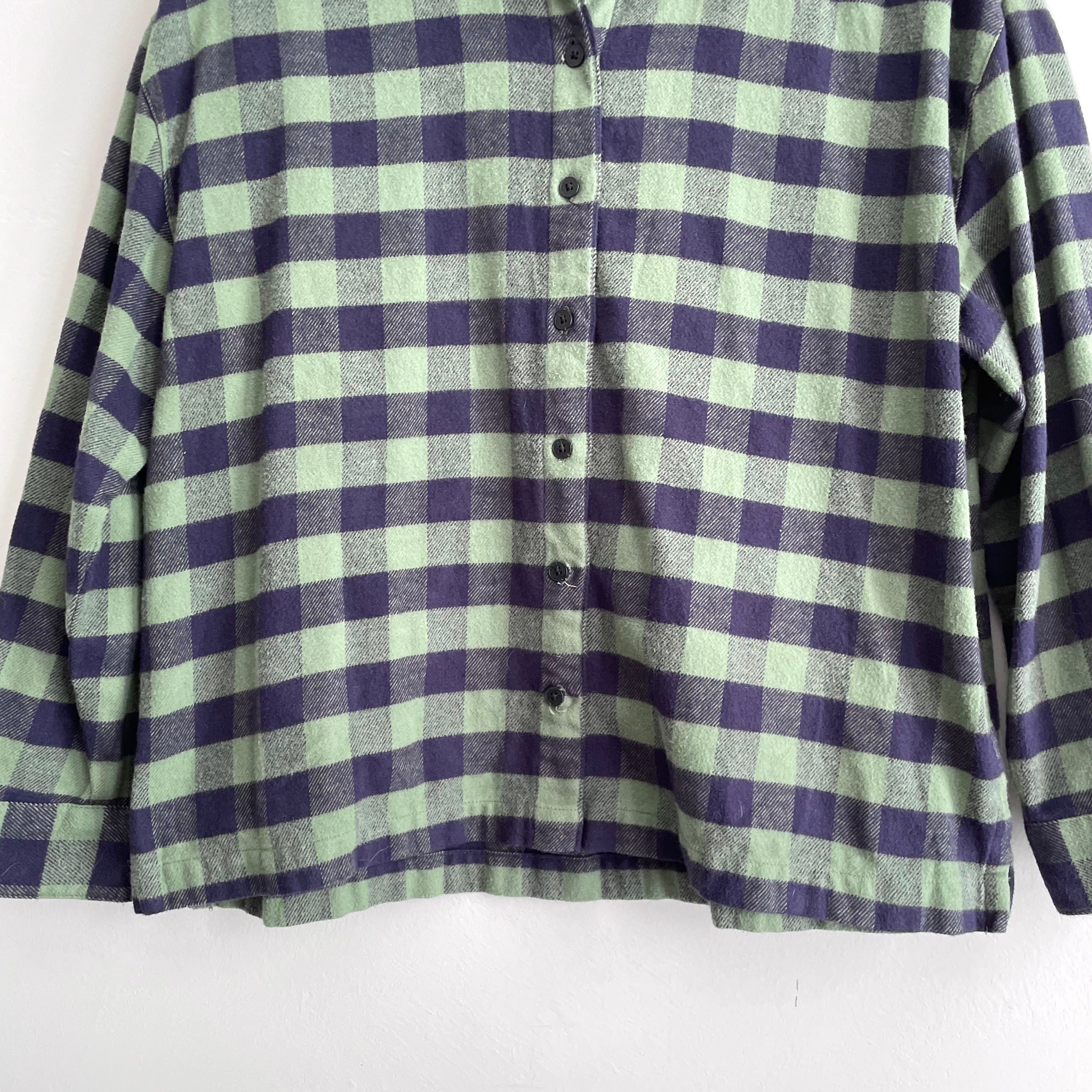 Buffalo Check Plaid Flannel Button Down Top