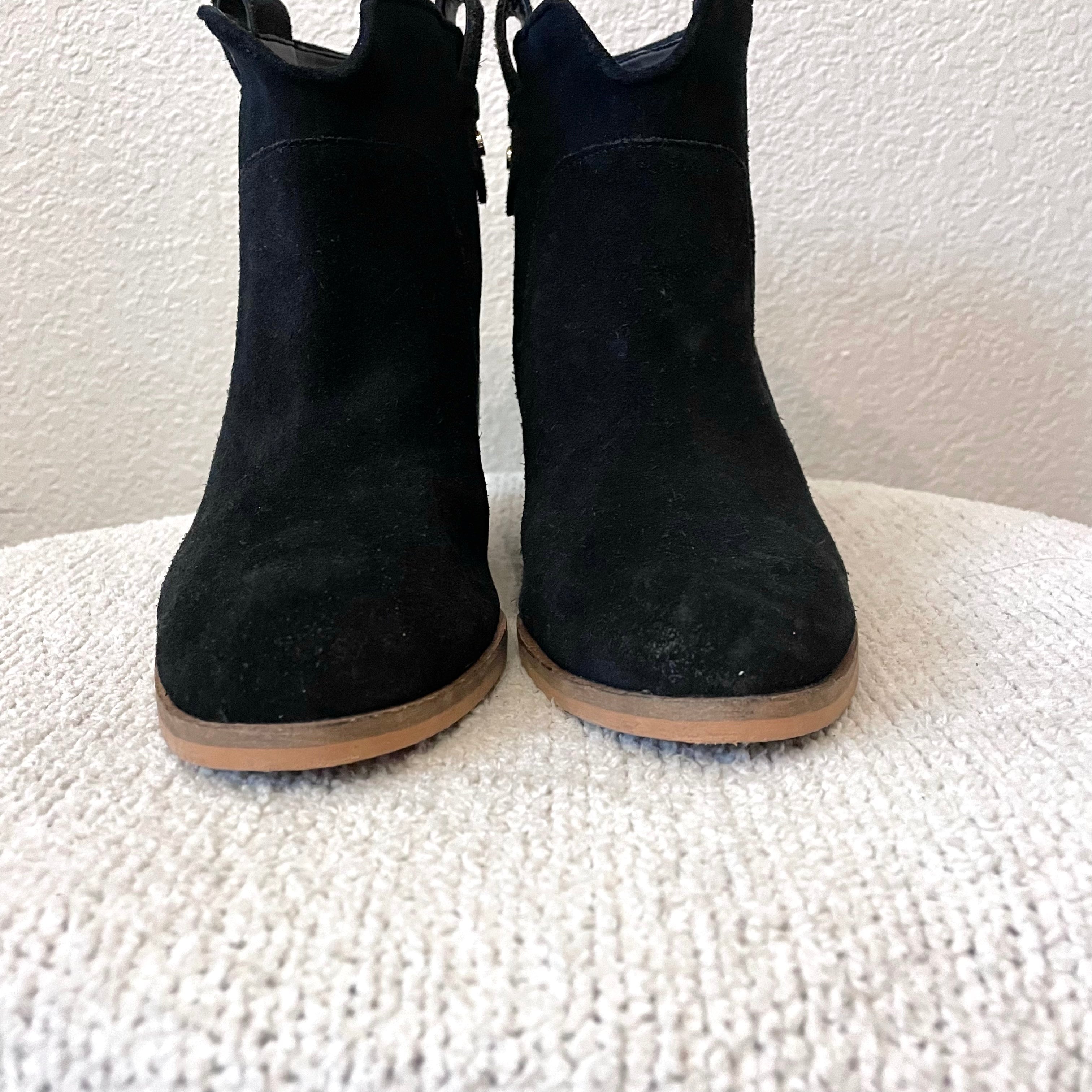 Suede Hidden Wedge Boot