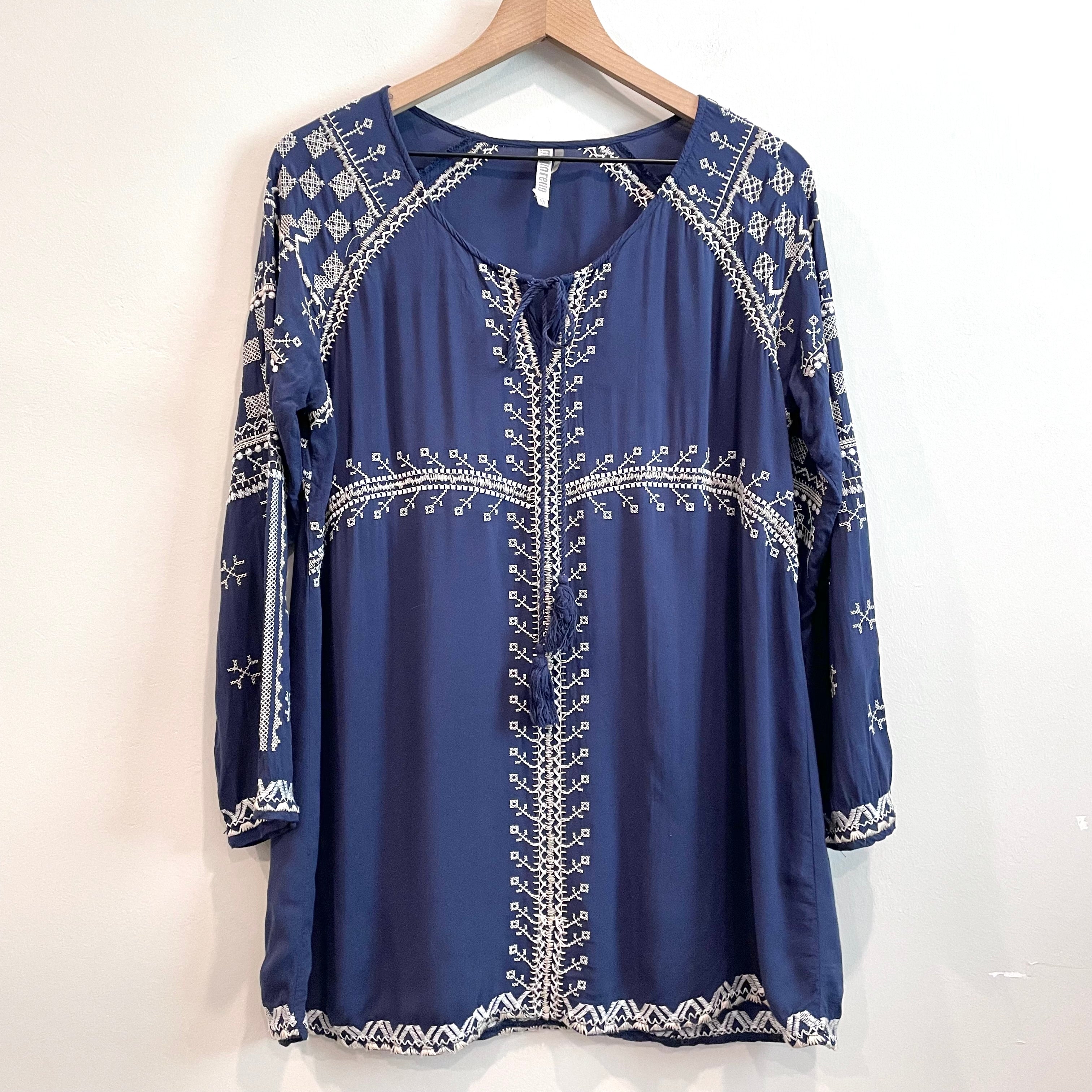 Embroidered Long Sleeve Tunic