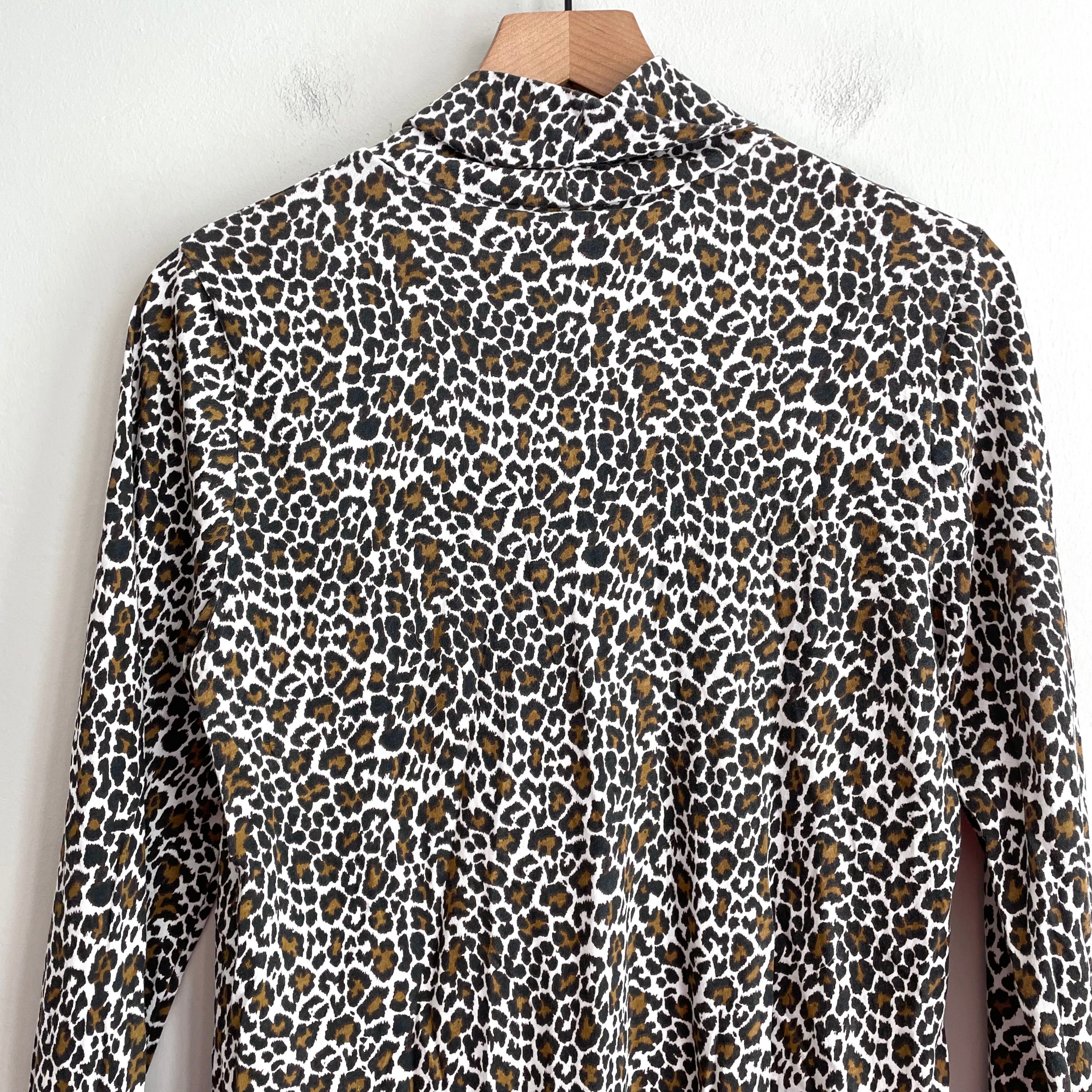 Leopard Turtleneck Top