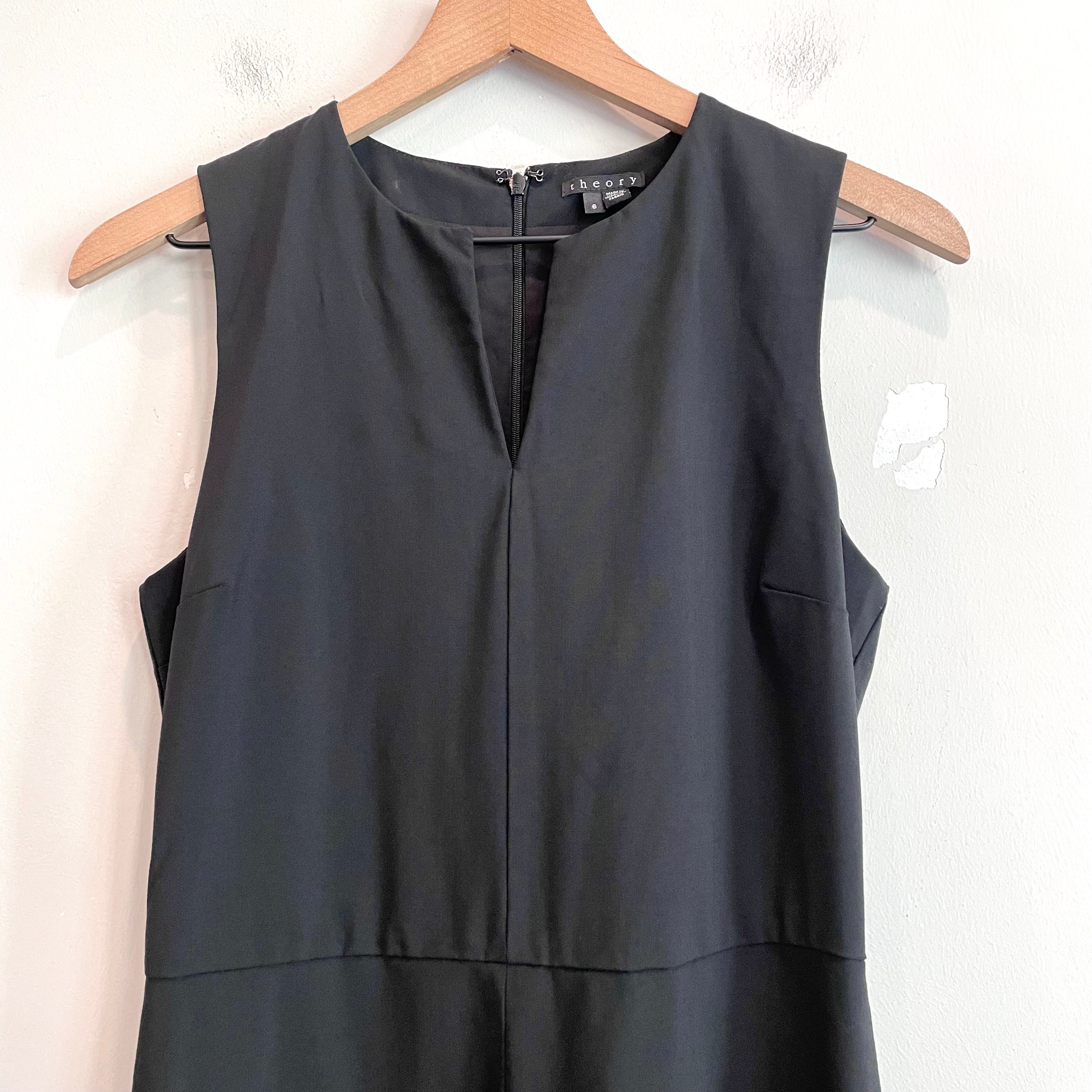 Sleeveless Wool Stretch Dress