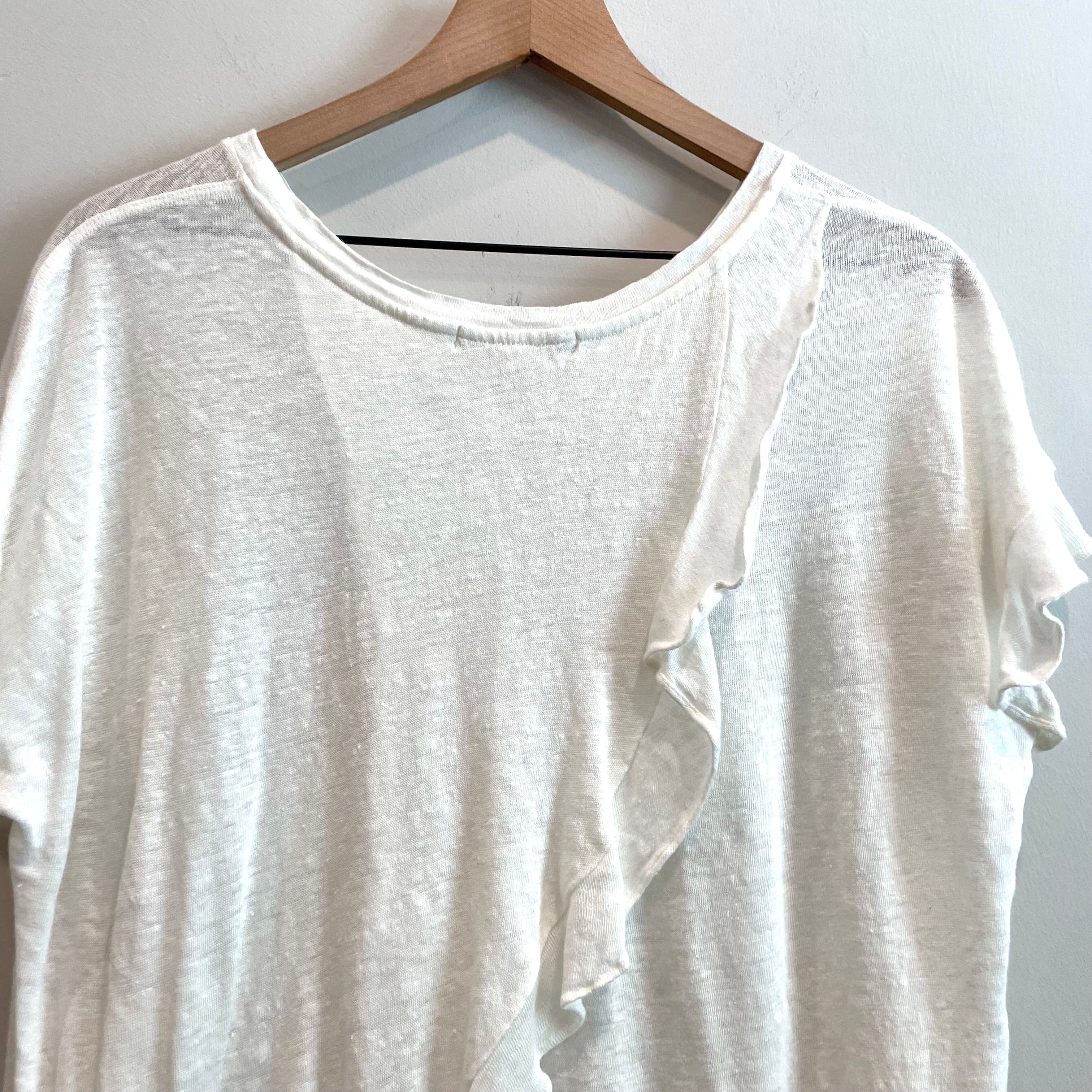 Linen Crossover Back Top