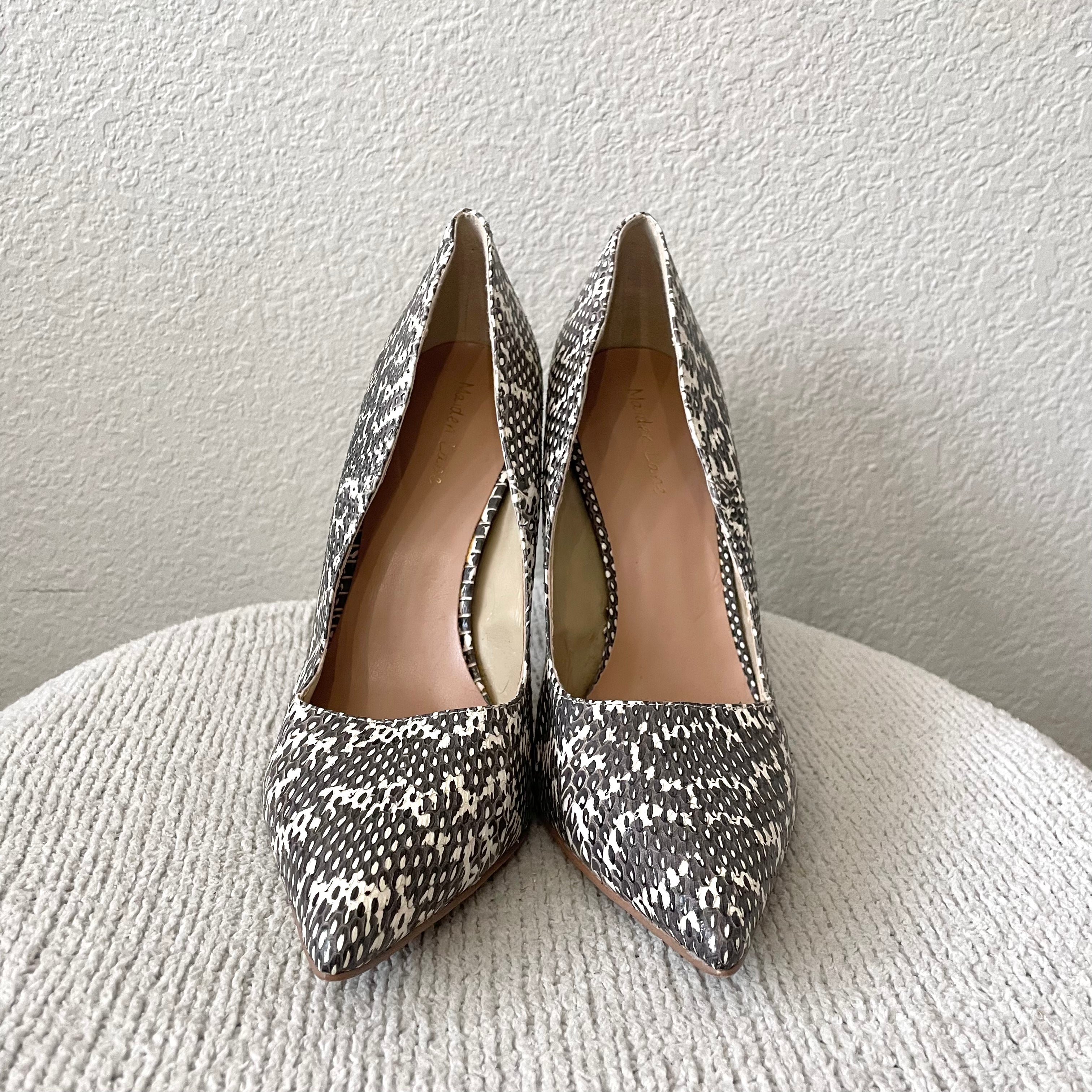 Snakeskin Pumps