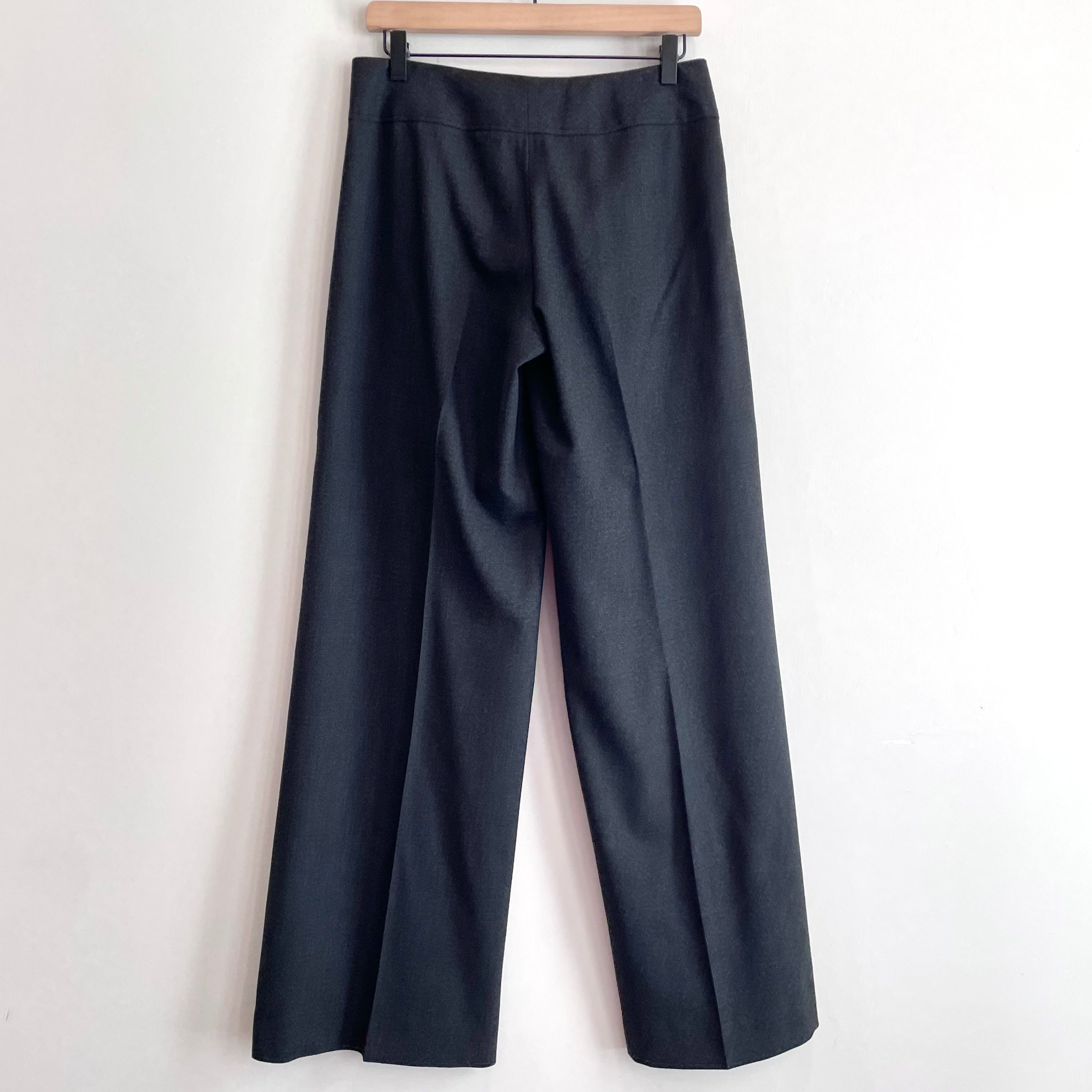 Wool Stretch Wide Leg Pants