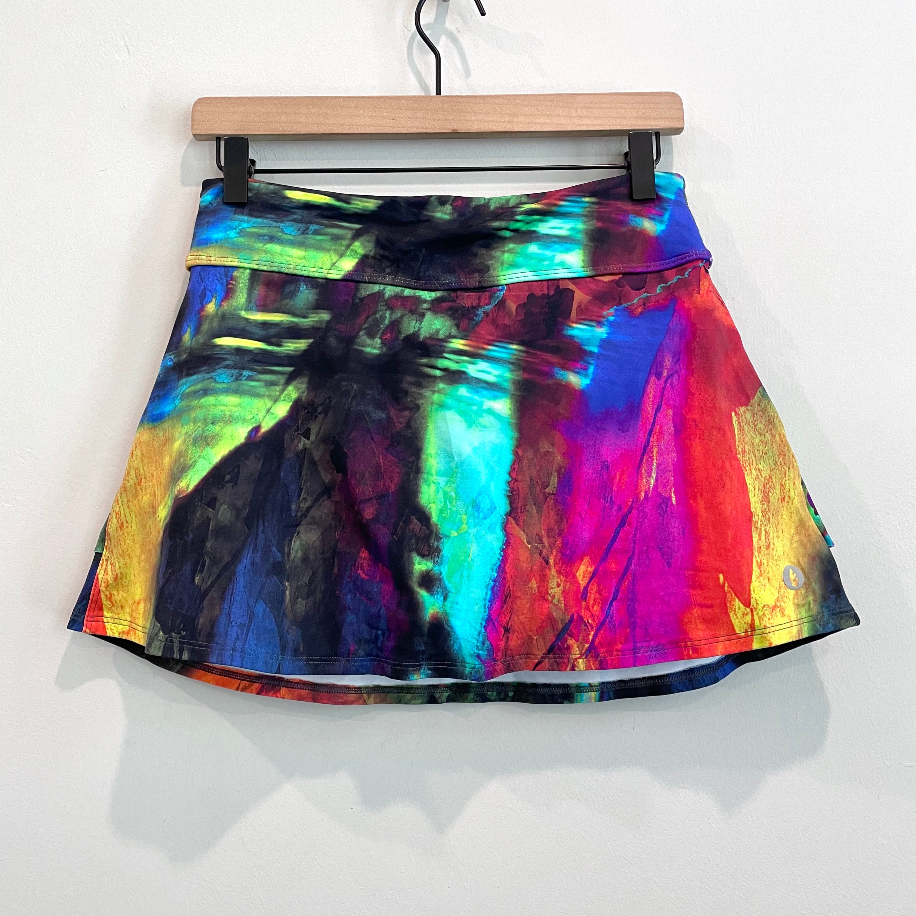 Tie Dye Ruffle Back Tennis Skort