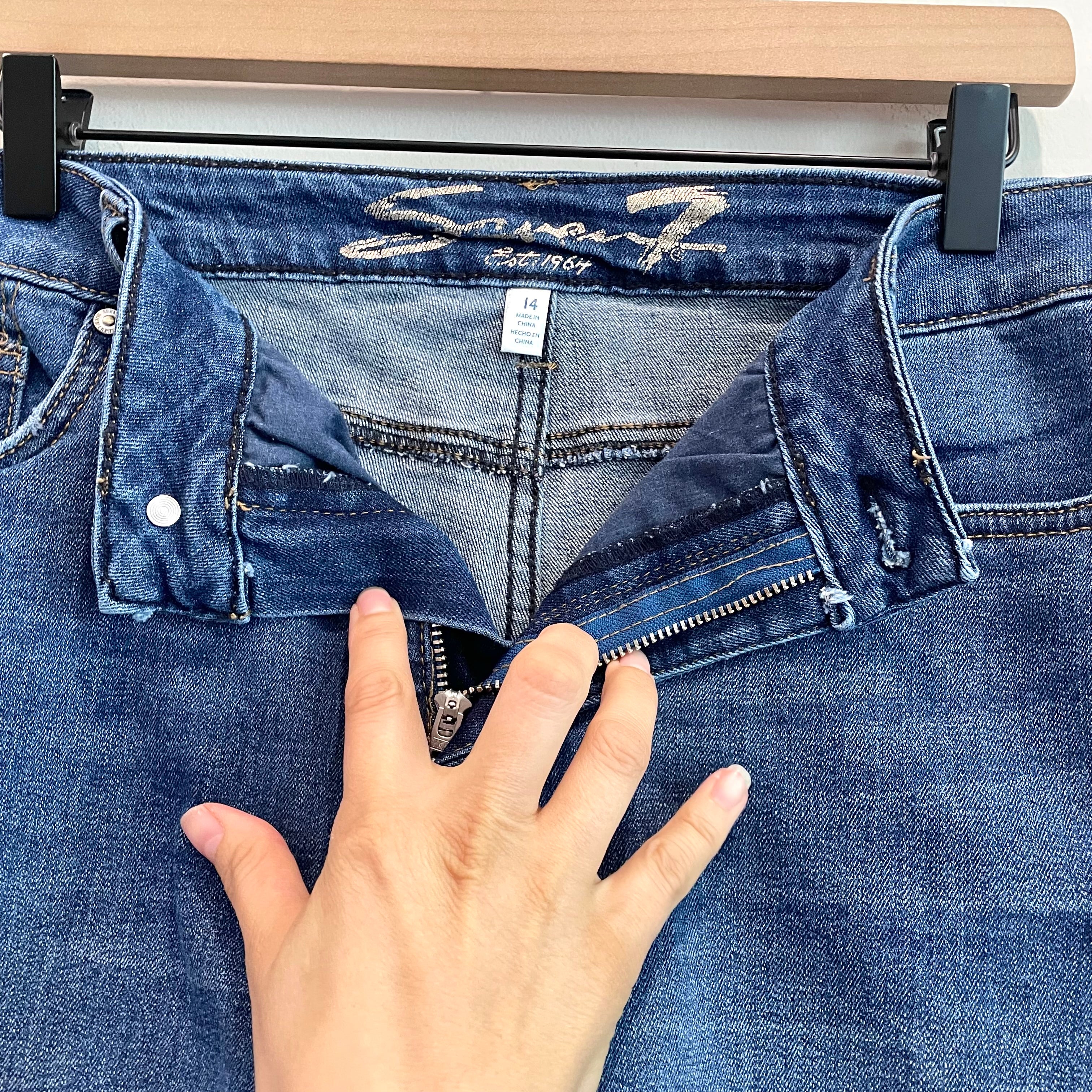 Distressed Cut Off Jean Shorts