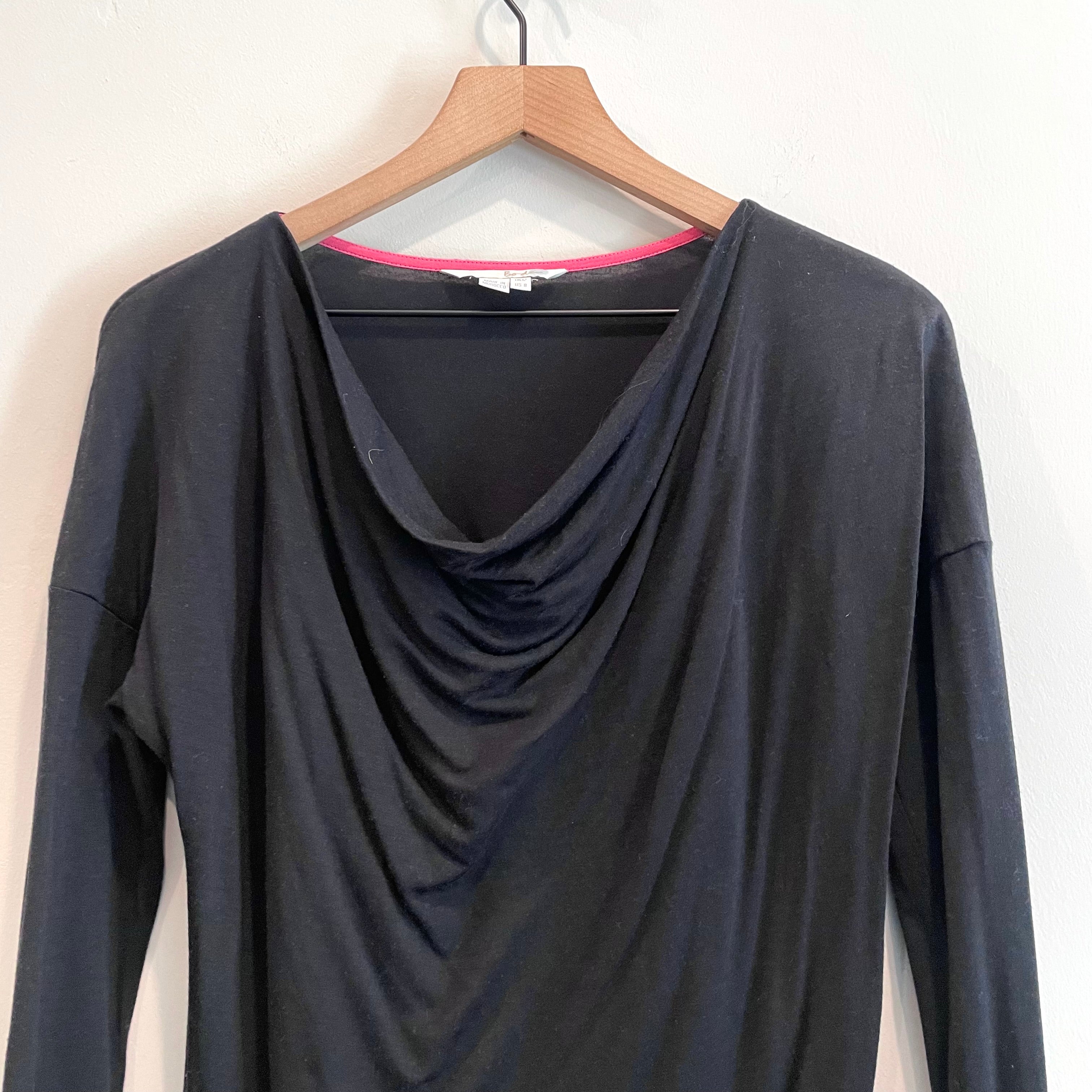 Draped Long Sleeve Top