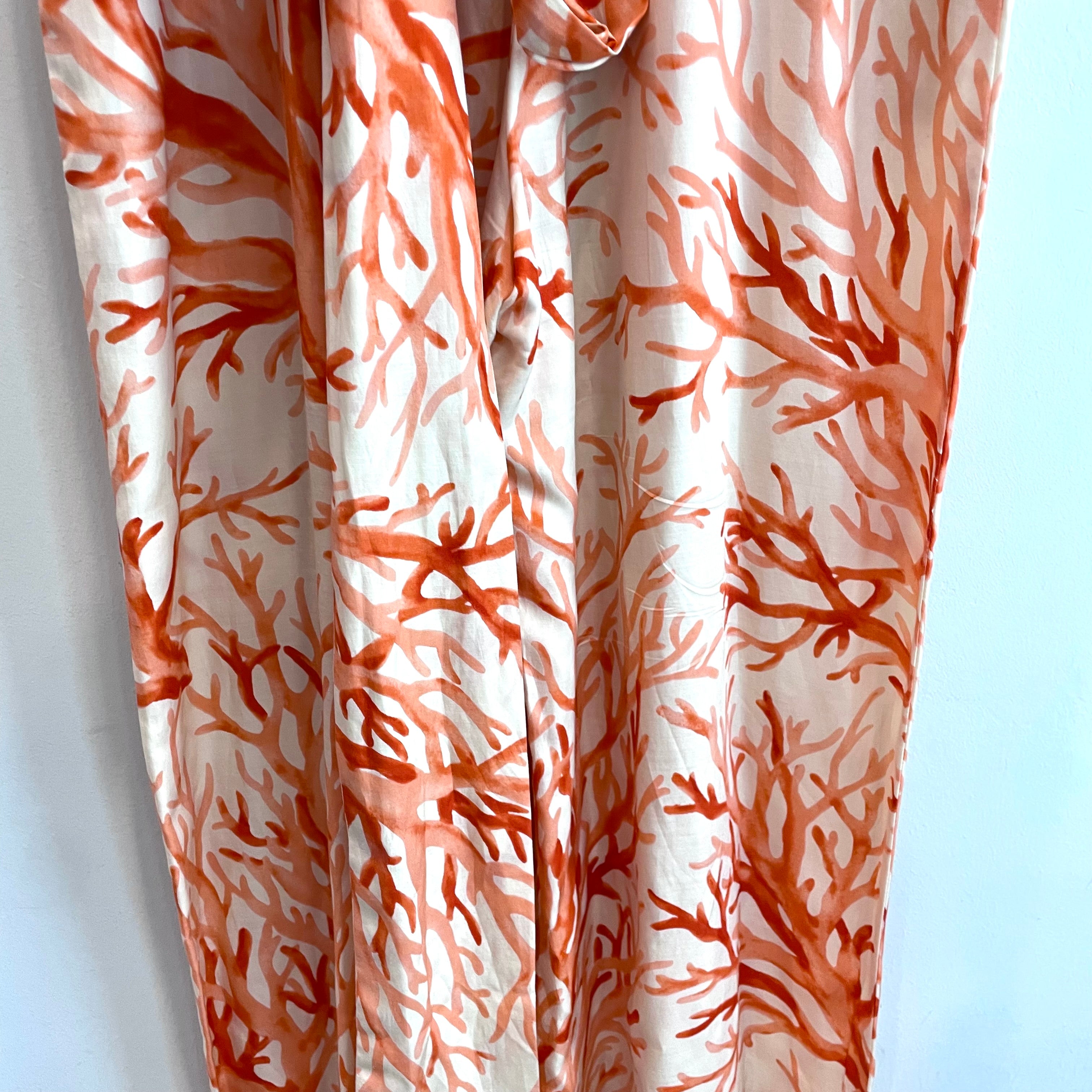 Coral Print Jumpsuit