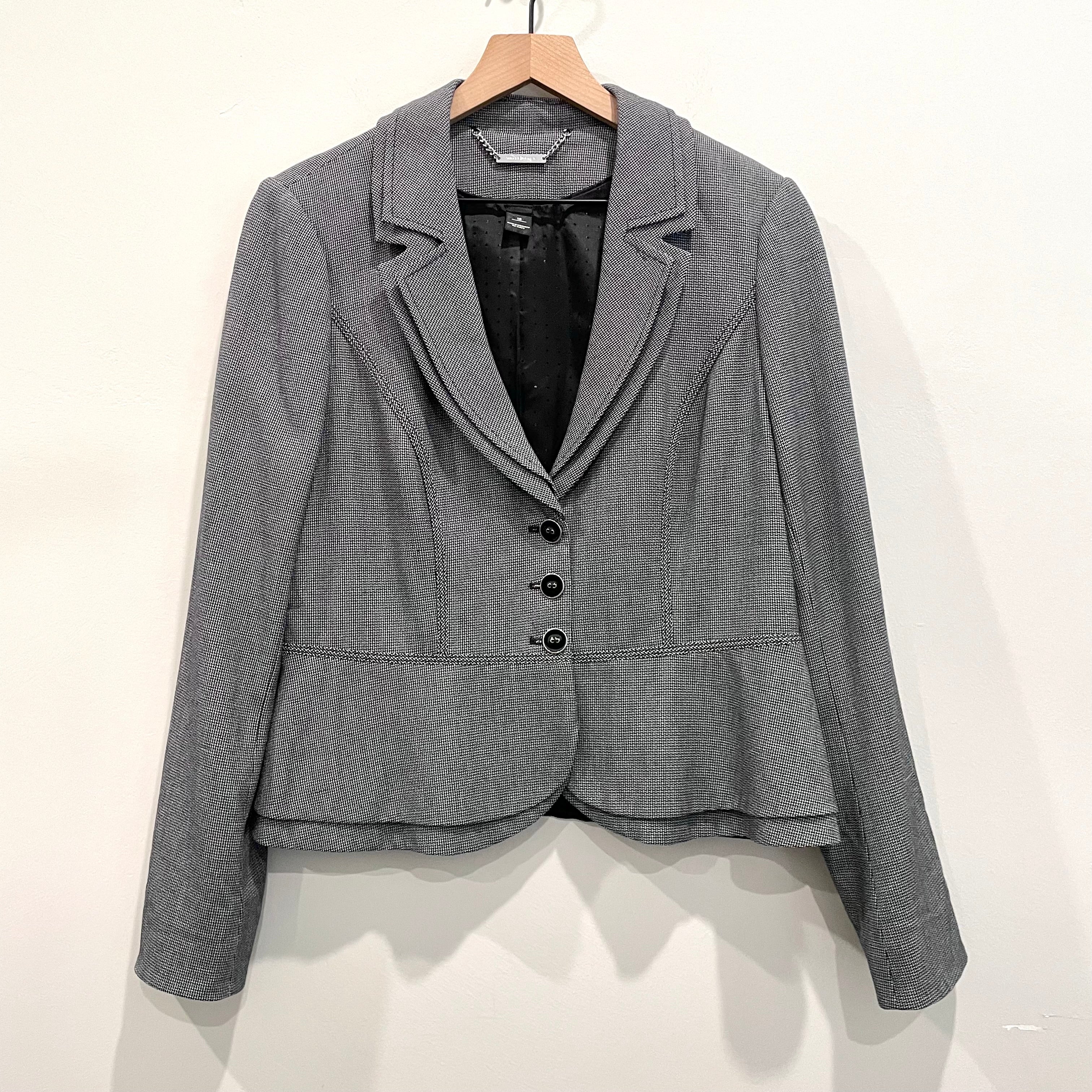 Peplum Button Blazer Jacket