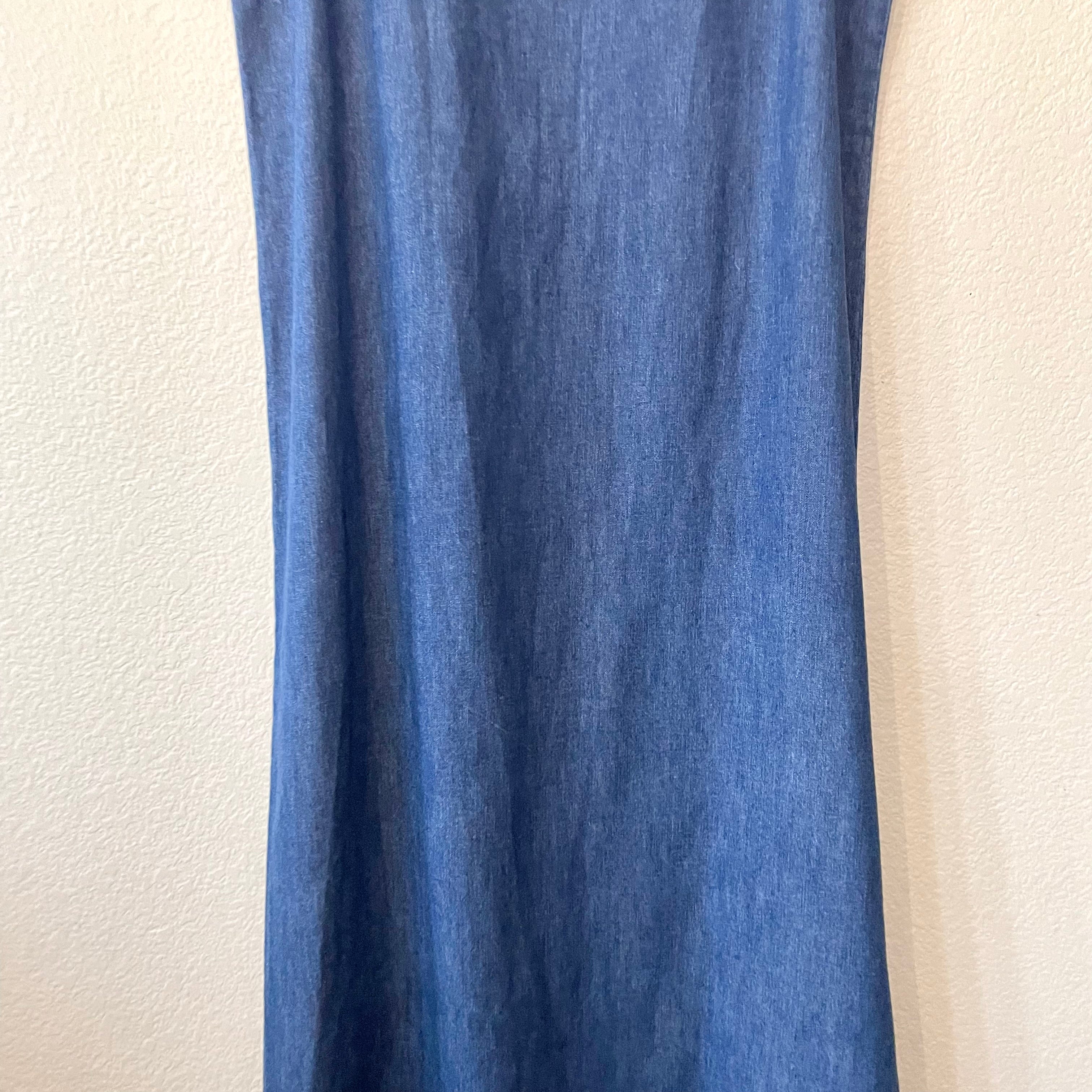 Chambray Denim Maxi Dress