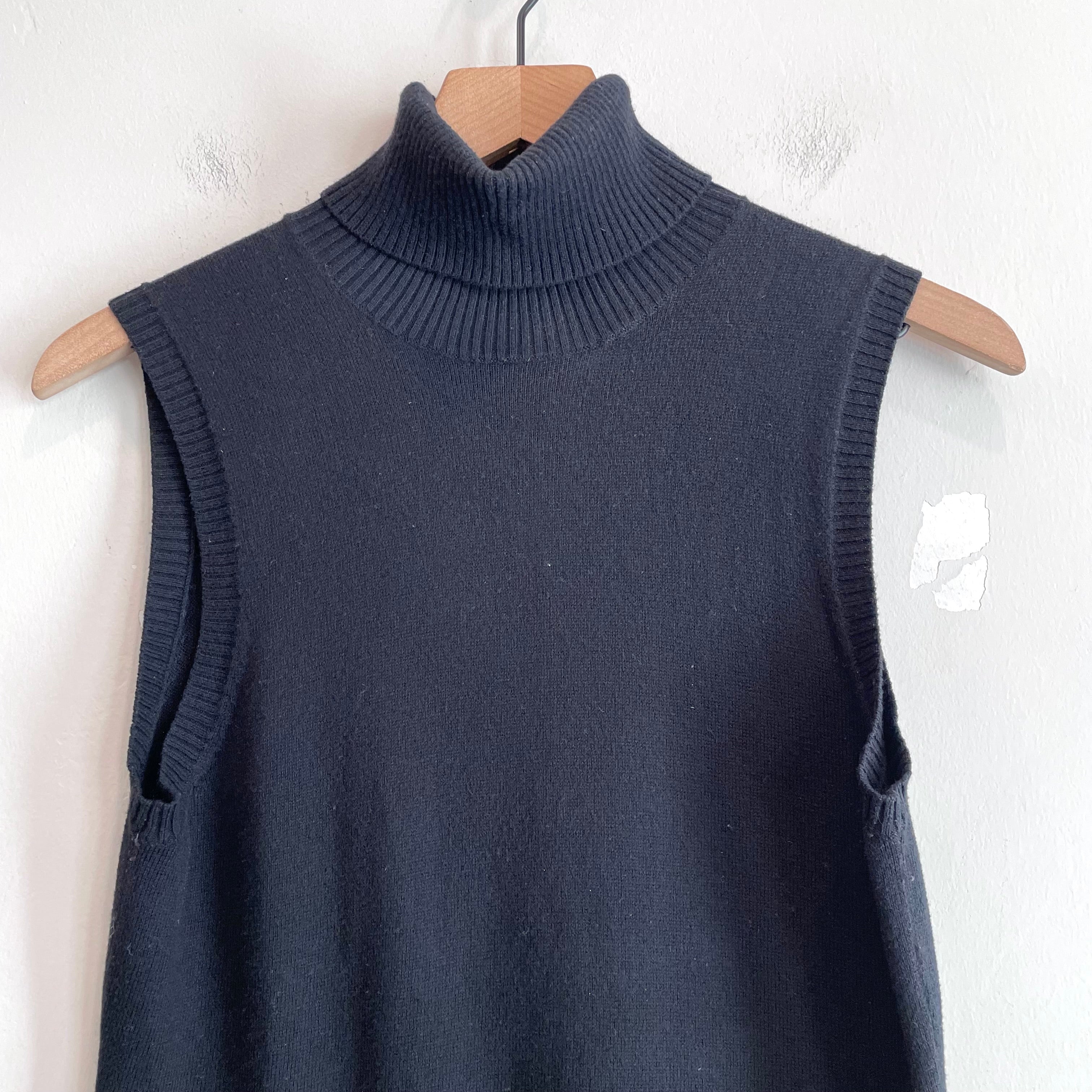 Sleeveless Turtleneck Sweater