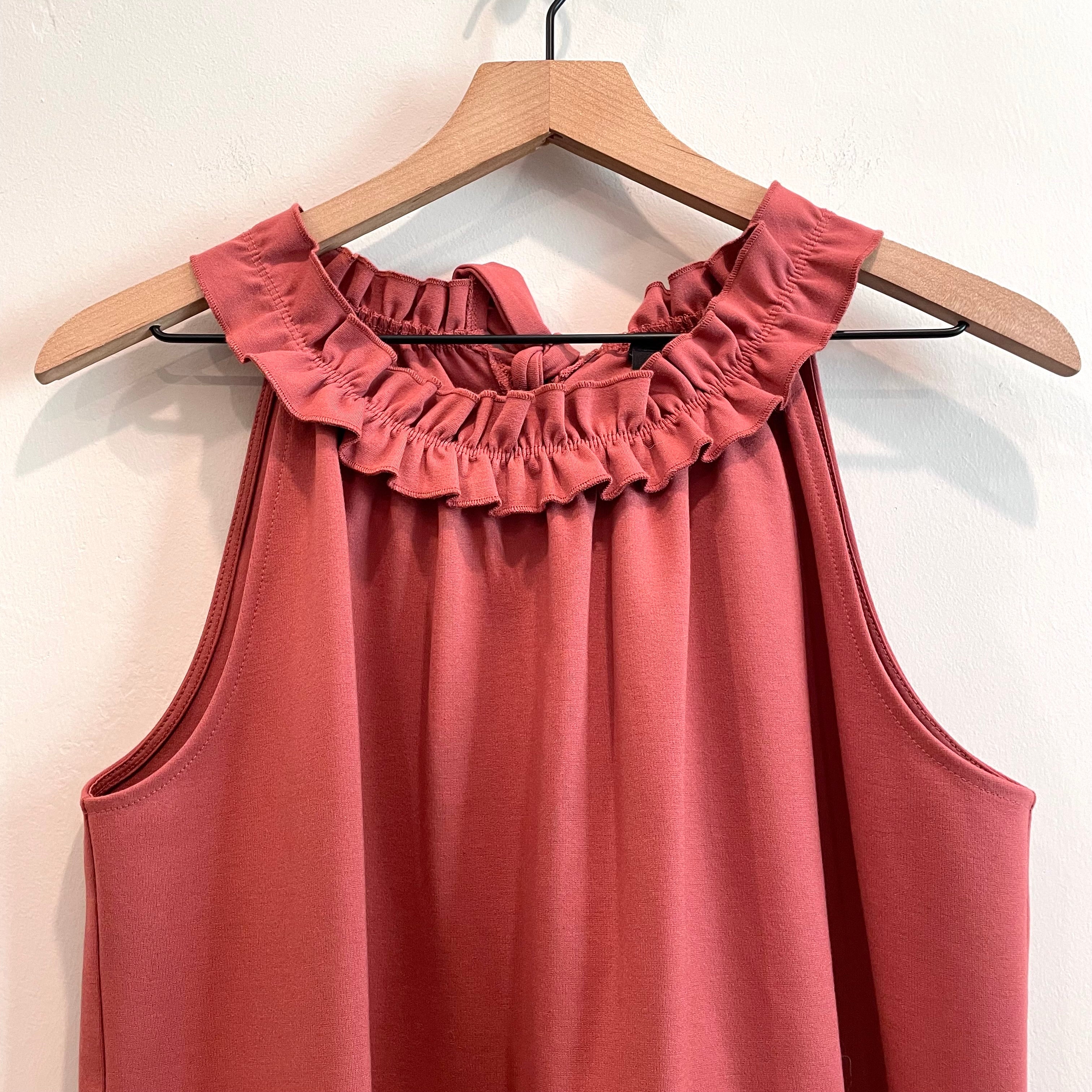 Ruffle Tie Neck Top