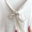 Bow Front Semi-Sheer Fleck Sleeve Top-7