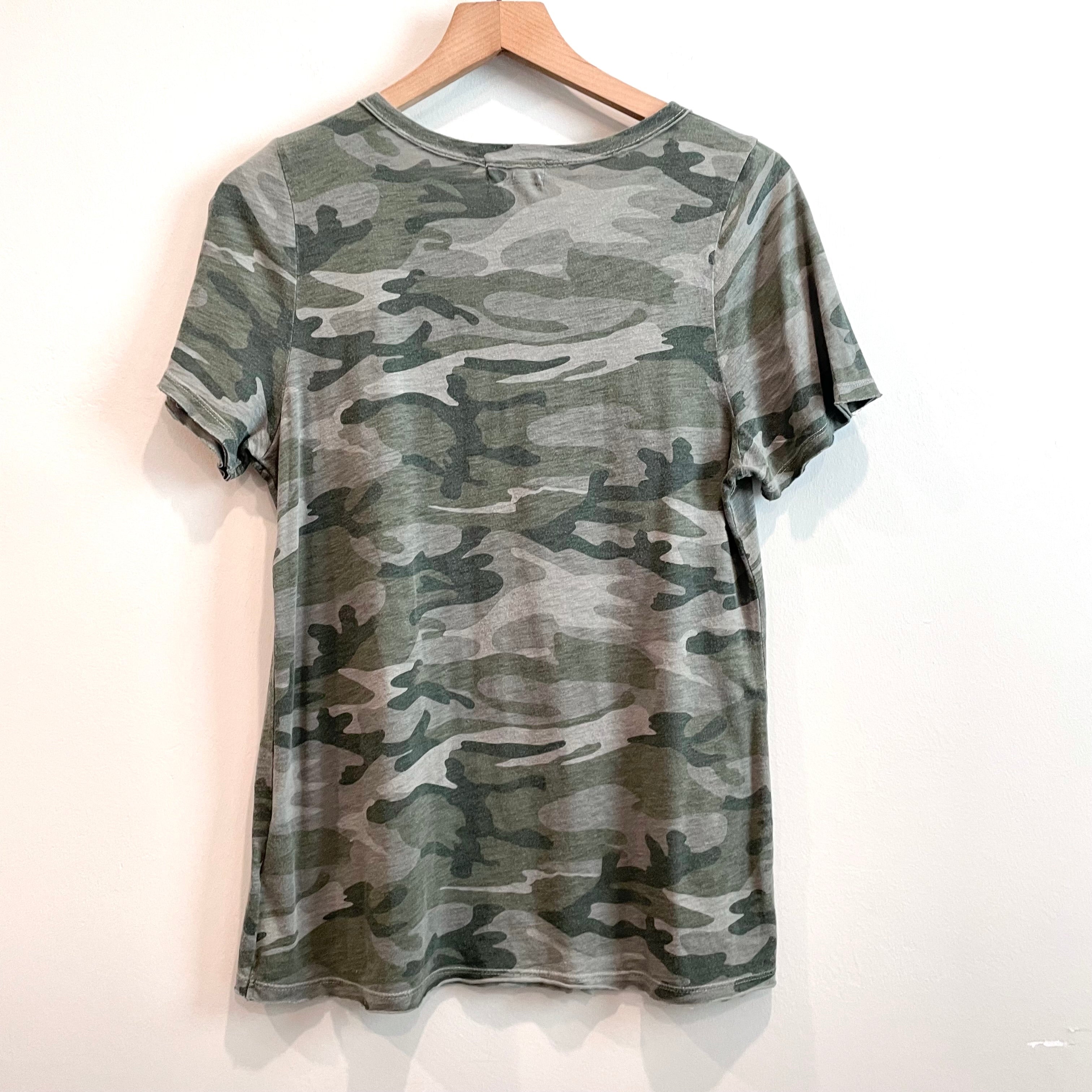 Camo Keyhole Tee