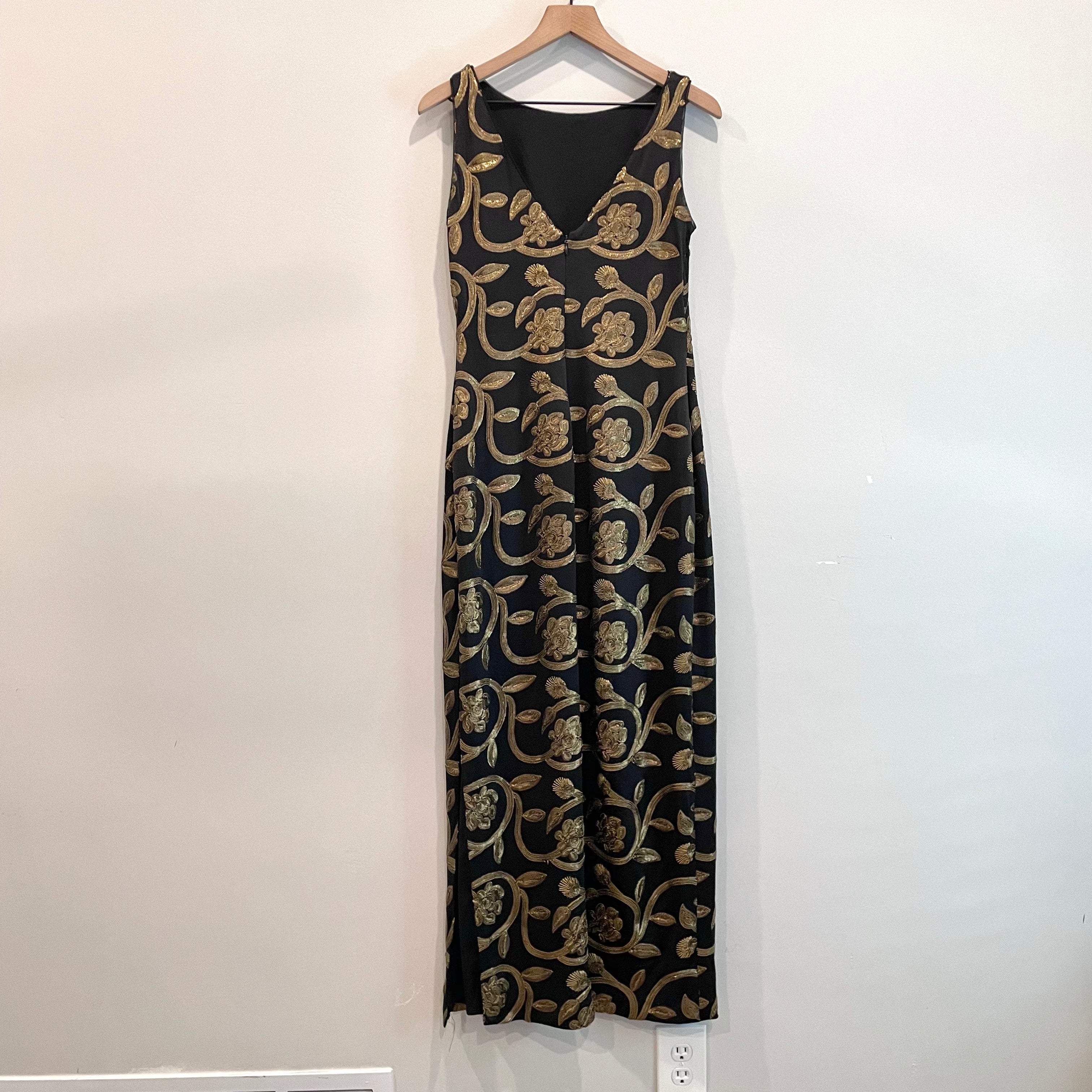 Sleeveless Sequin Maxi Dress