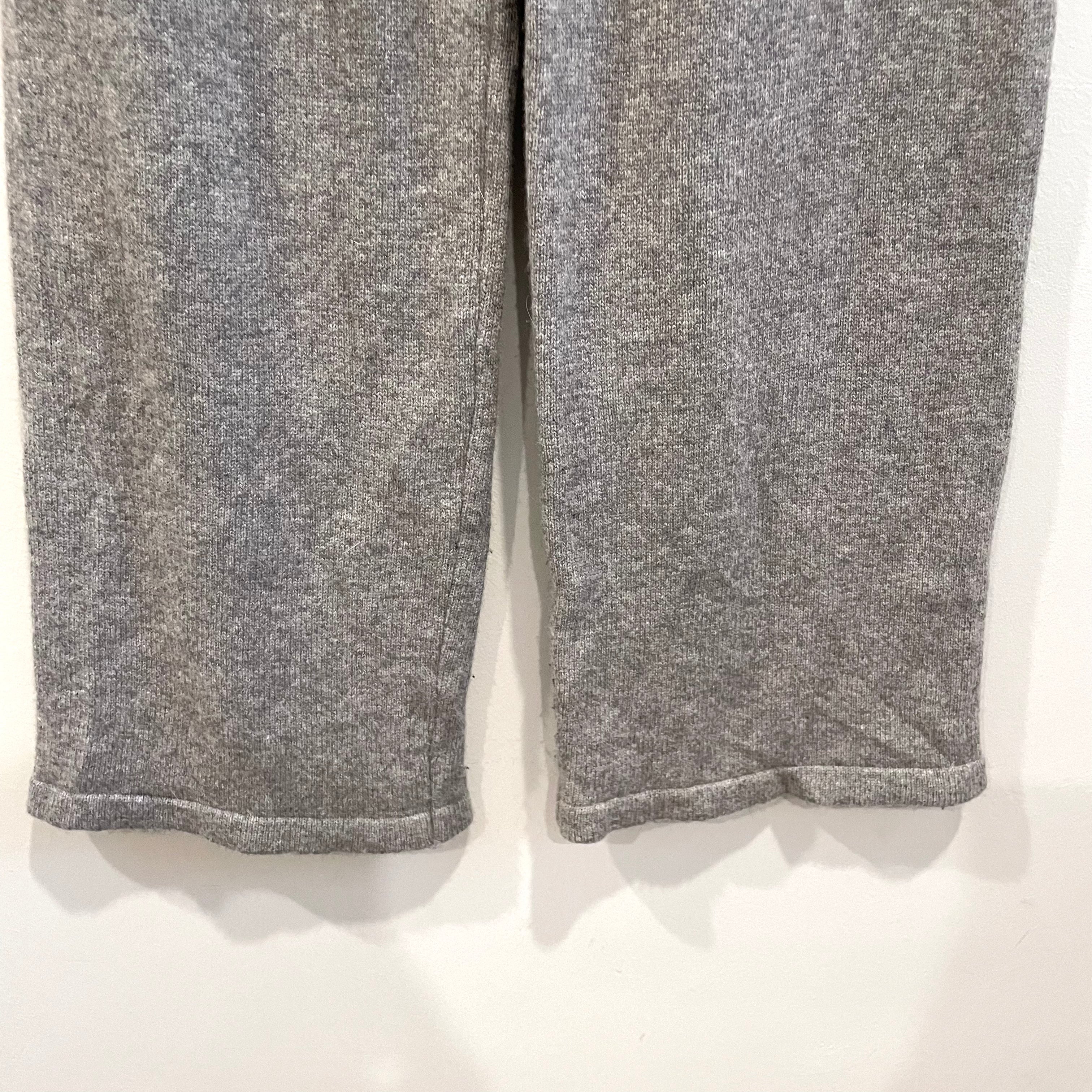 Wool Wide Leg Knit Pants