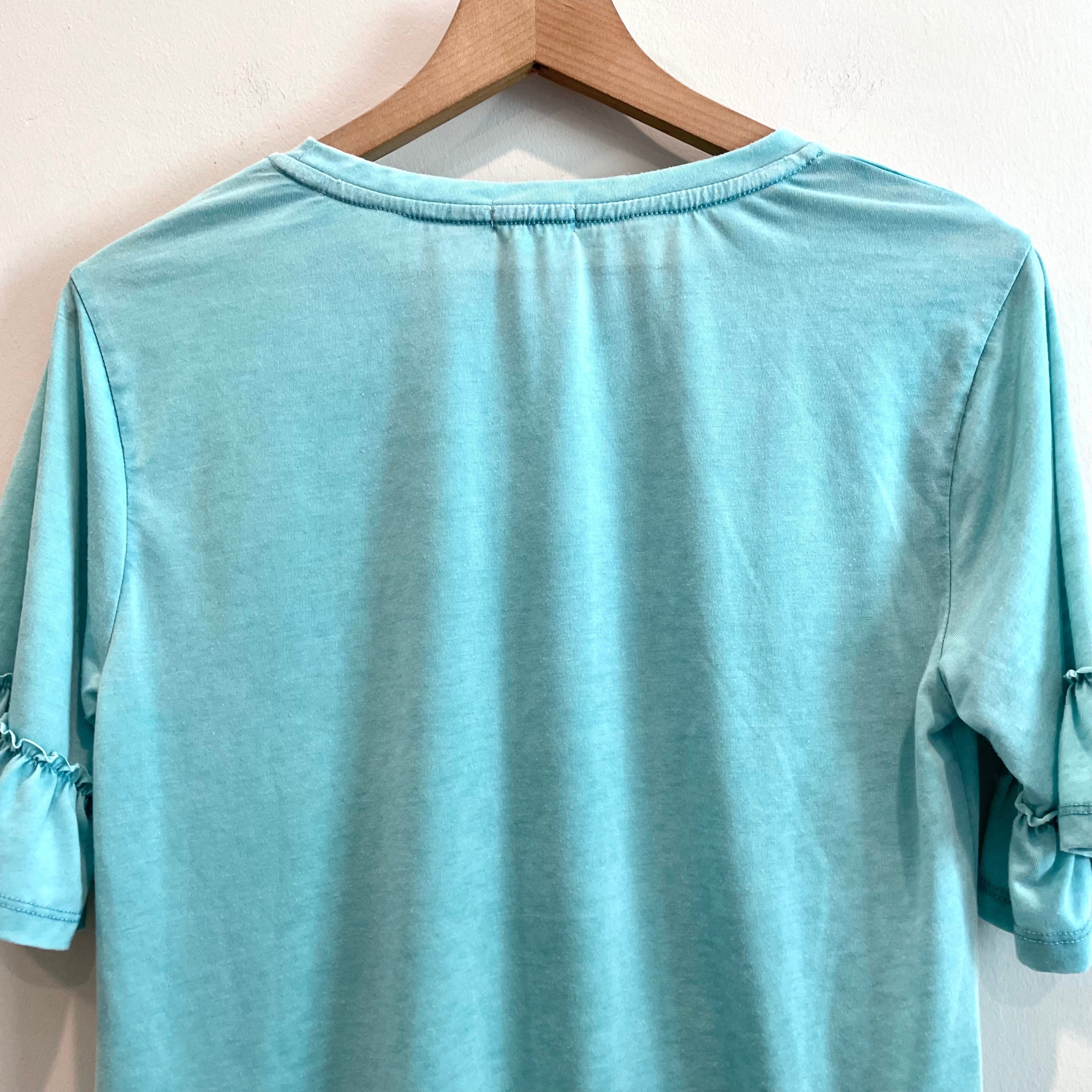 Bell Sleeves Burnout Tee