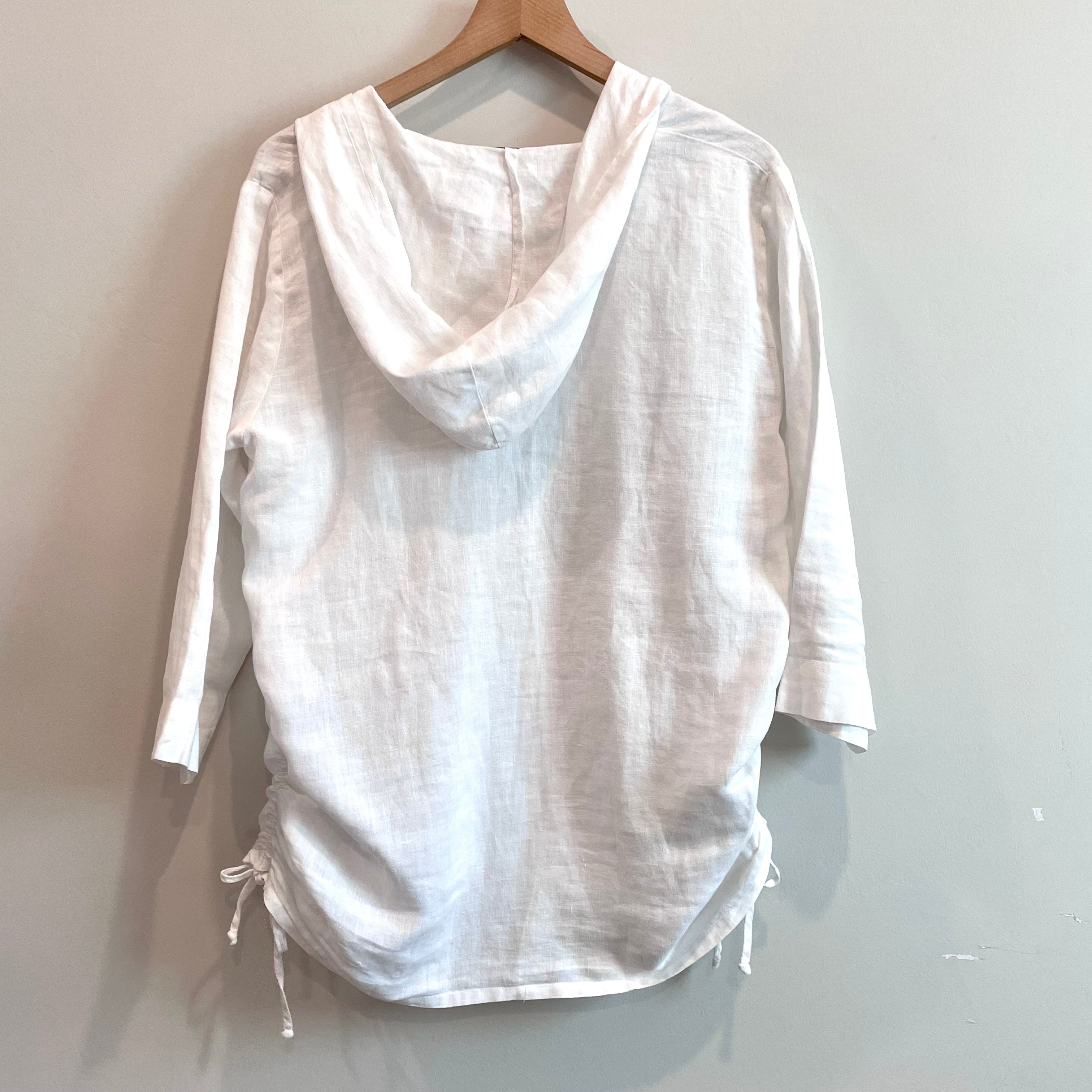 Hooded Linen Top