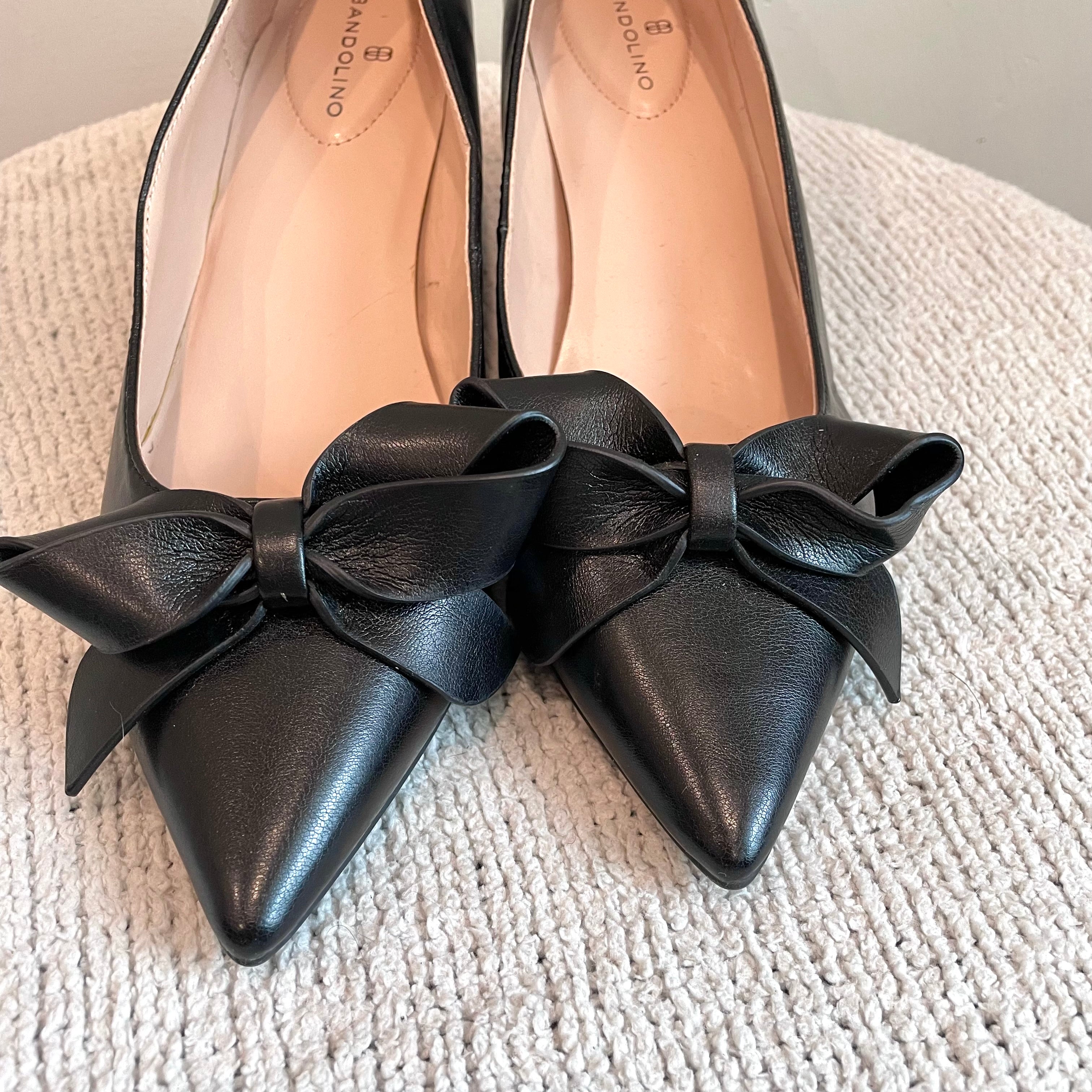 Pointed Toe Bow Pumps