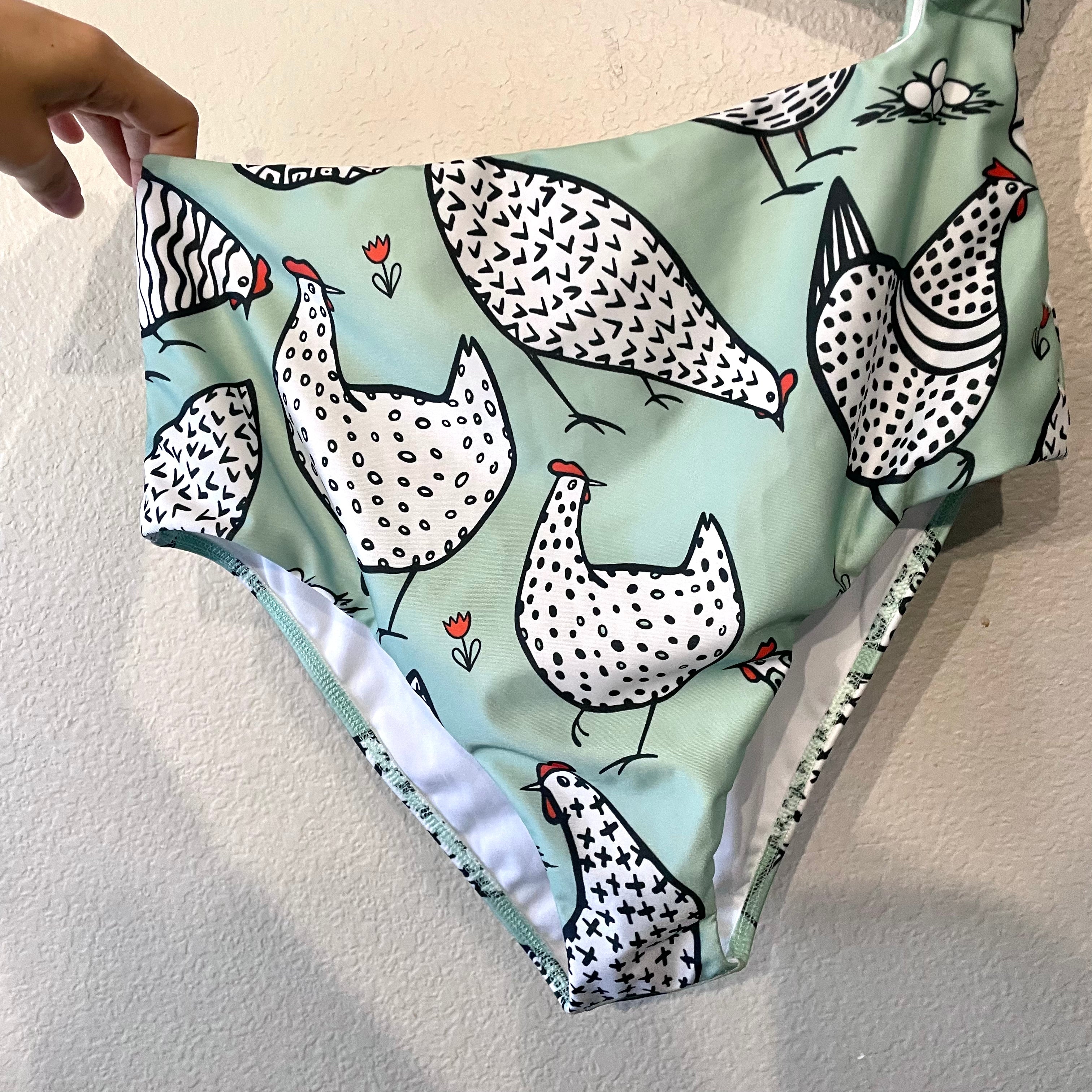 Rooster Chicken Cut Out Swim