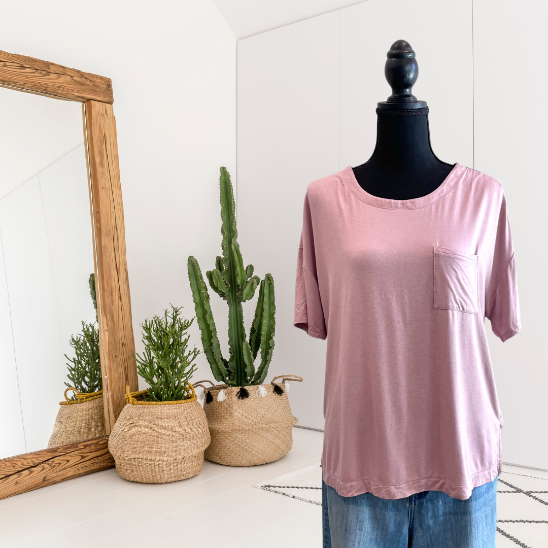 Pocket Dolman Sleeve Tee