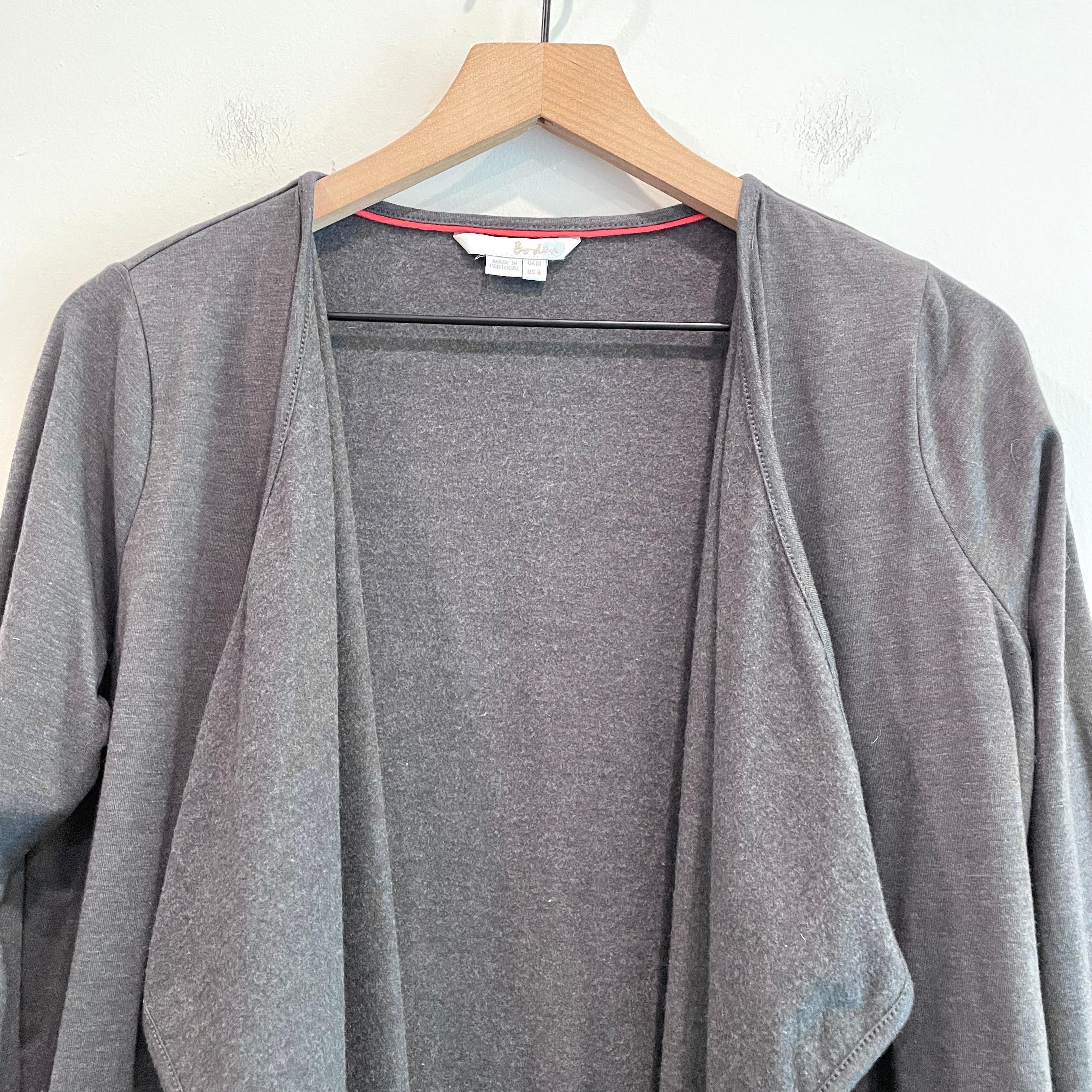 Open Front Sweatshirt Cardigan