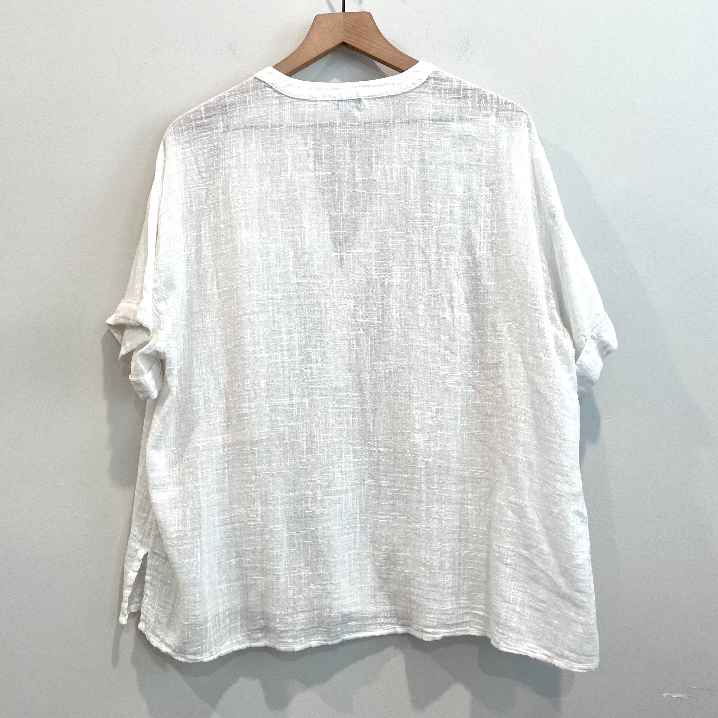 Pocket Cotton Short Sleeve Top