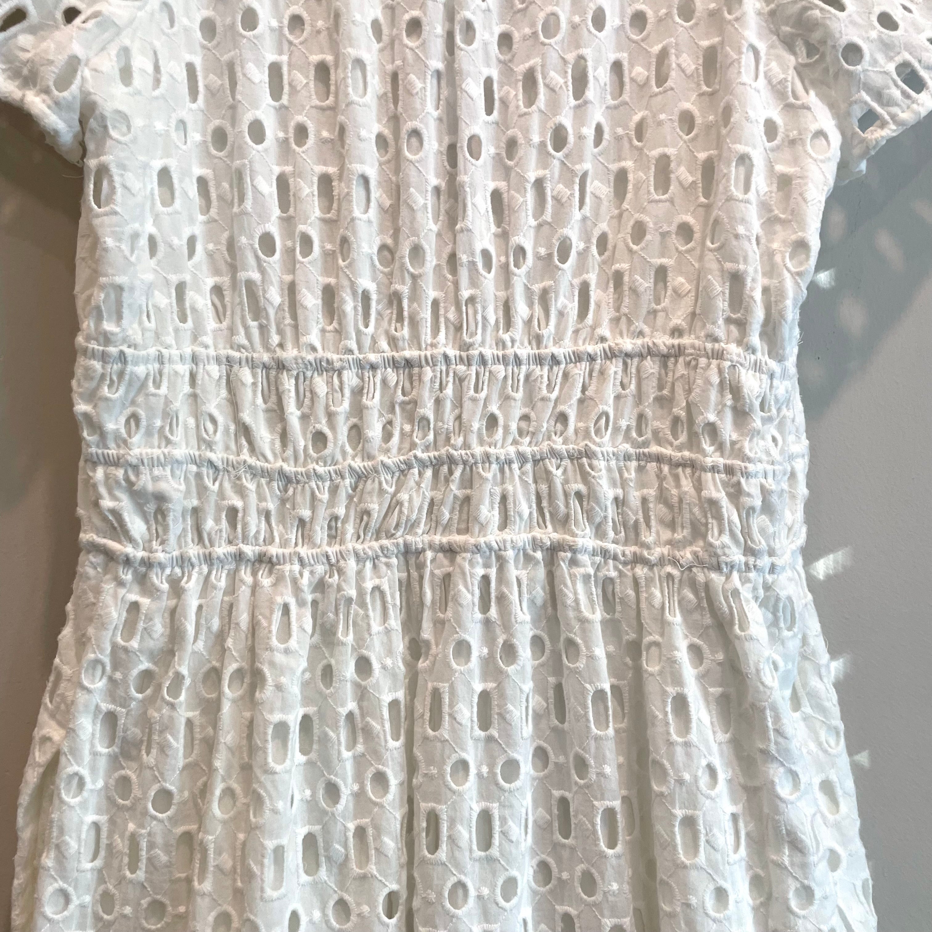 Short Sleeve Eyelet Dress