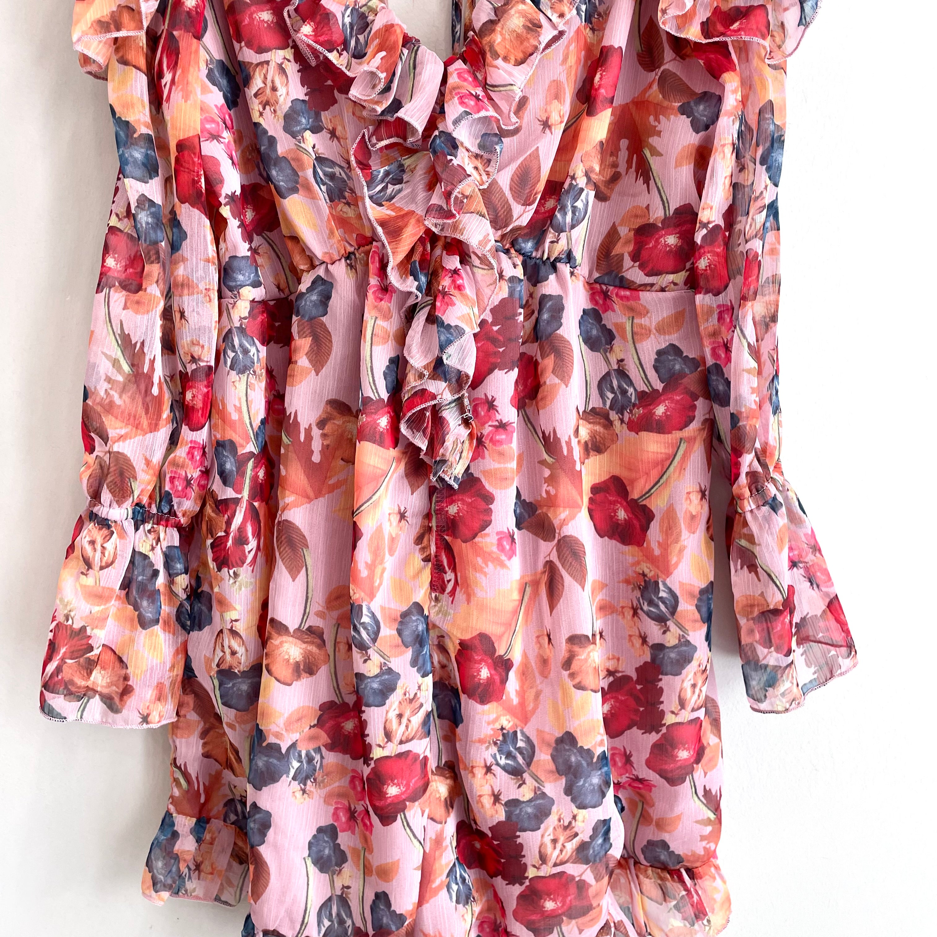 Floral Ruffle Romper