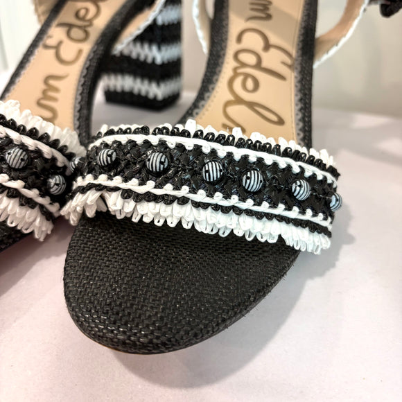 Sam Edelman Olisa Raffia Block Heel Sandal