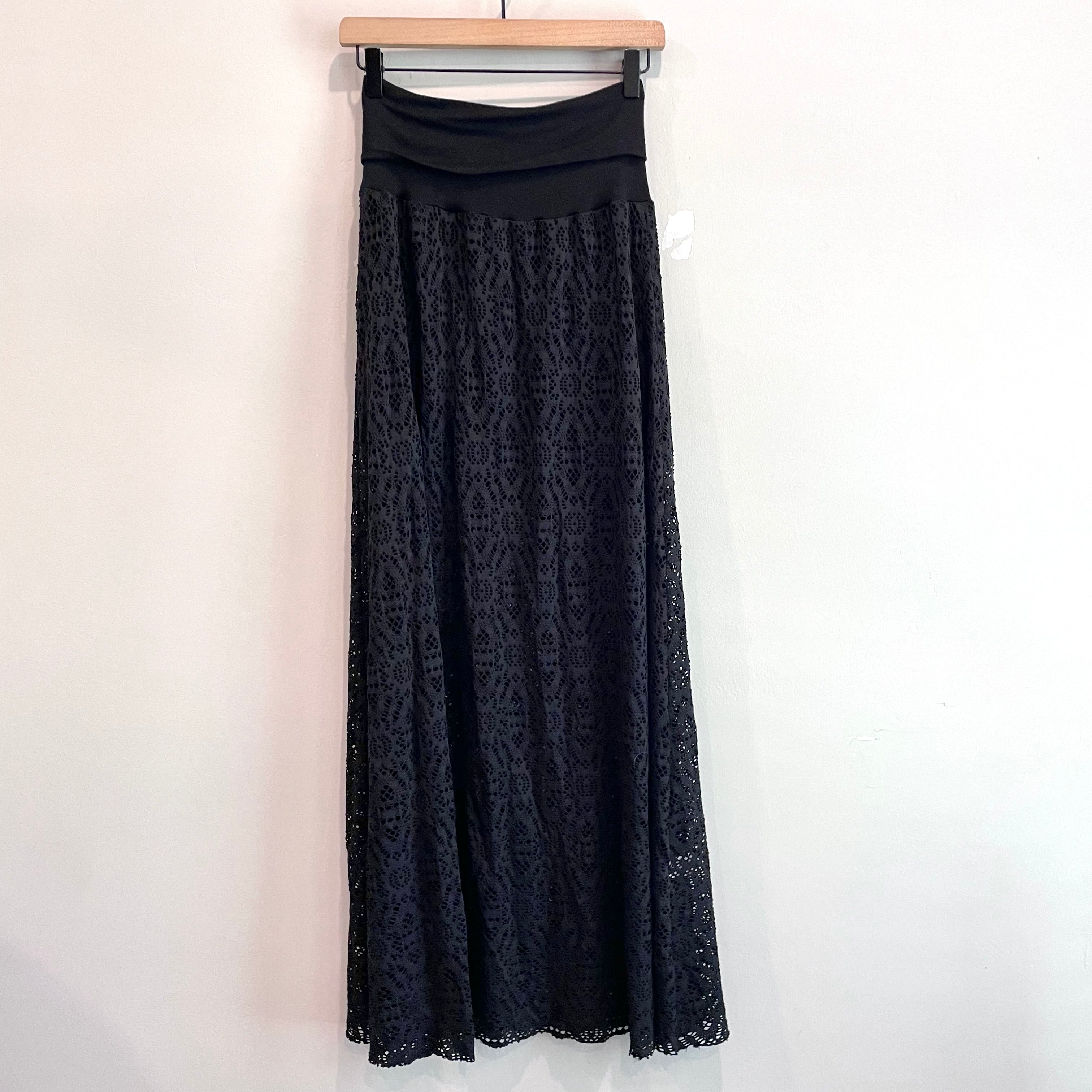 Semi-Sheer Maxi Skirt