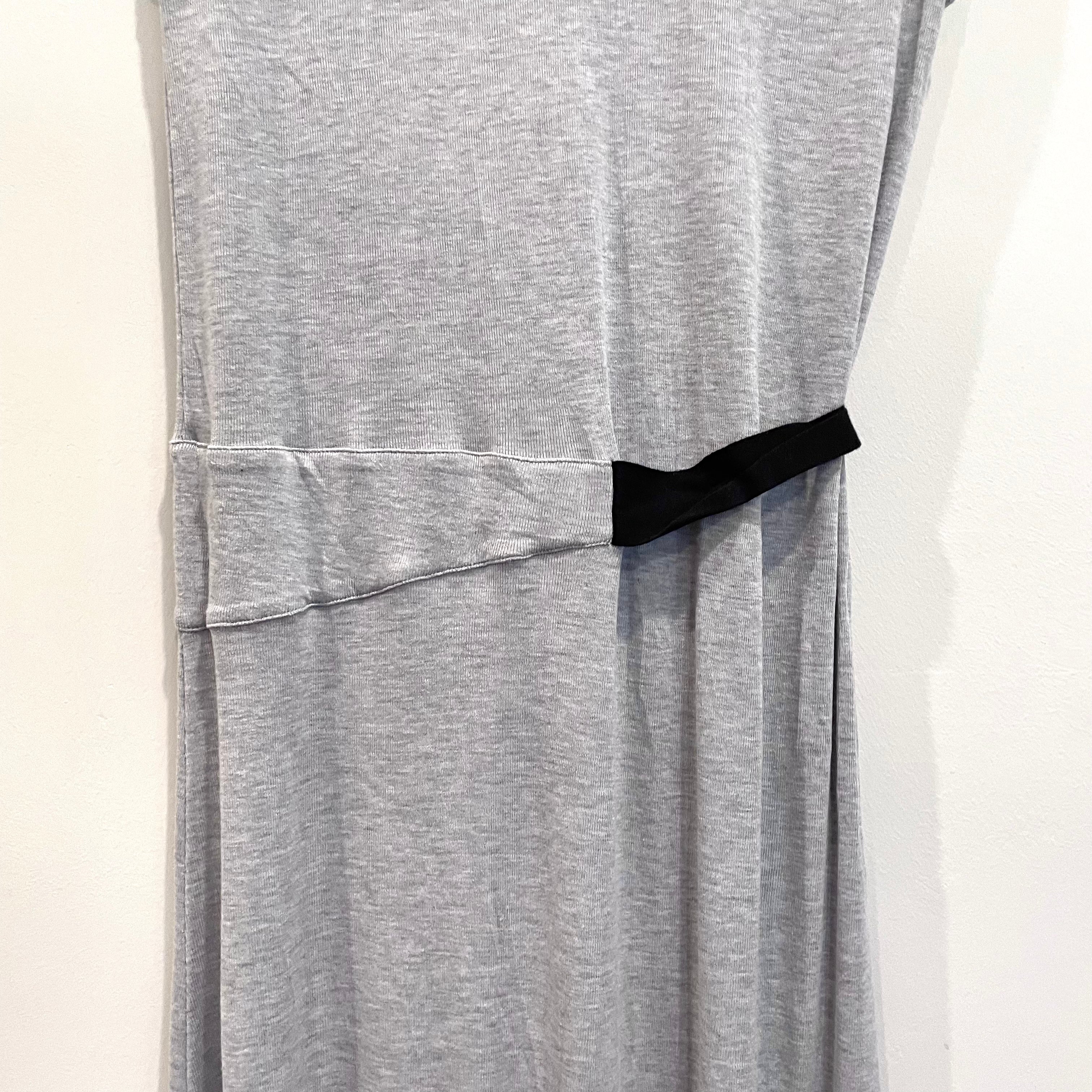 Asymmetrical Hem Stretch Midi Dress