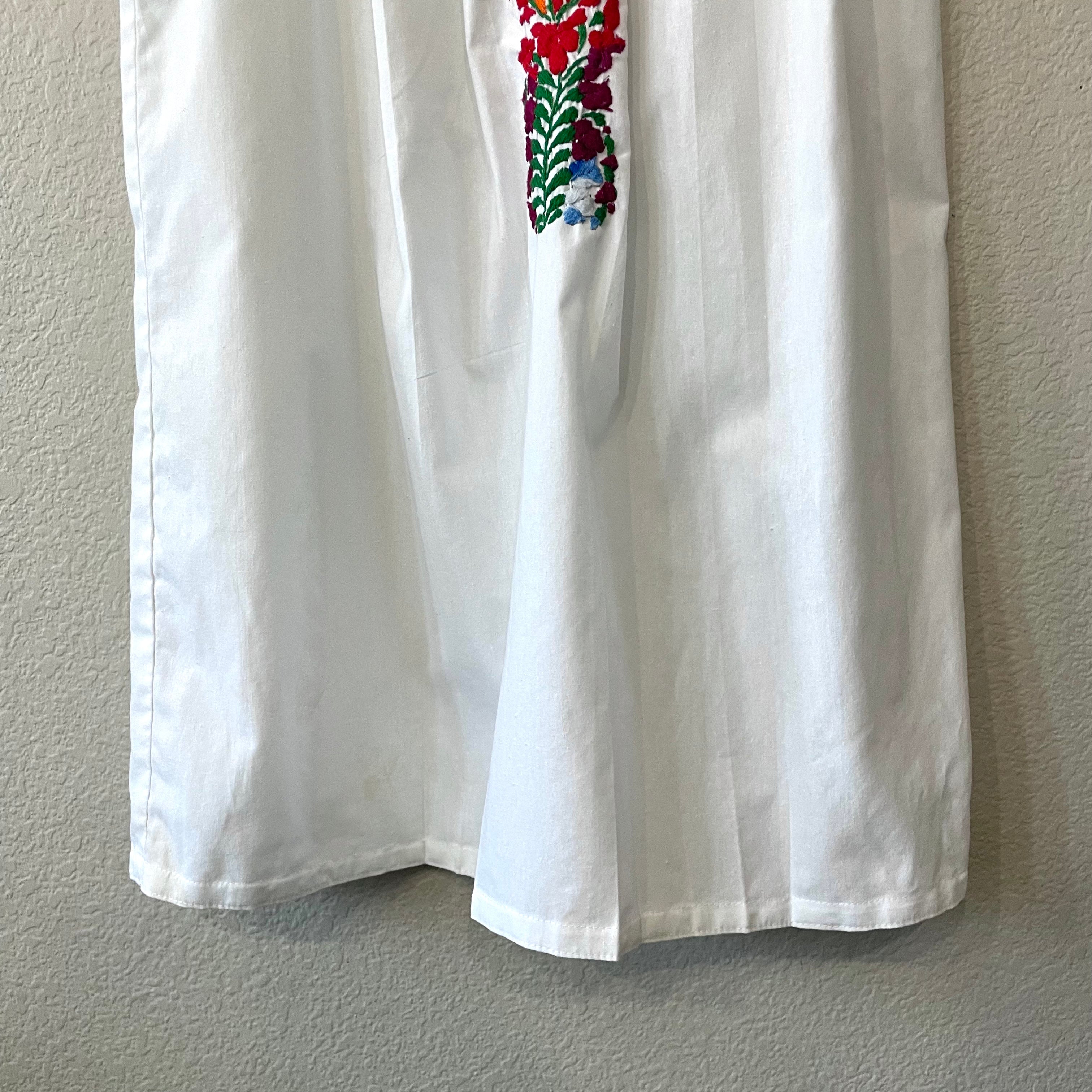 Embroidered Shift Dress