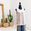 Sleeveless Button Down Cinch Top-1