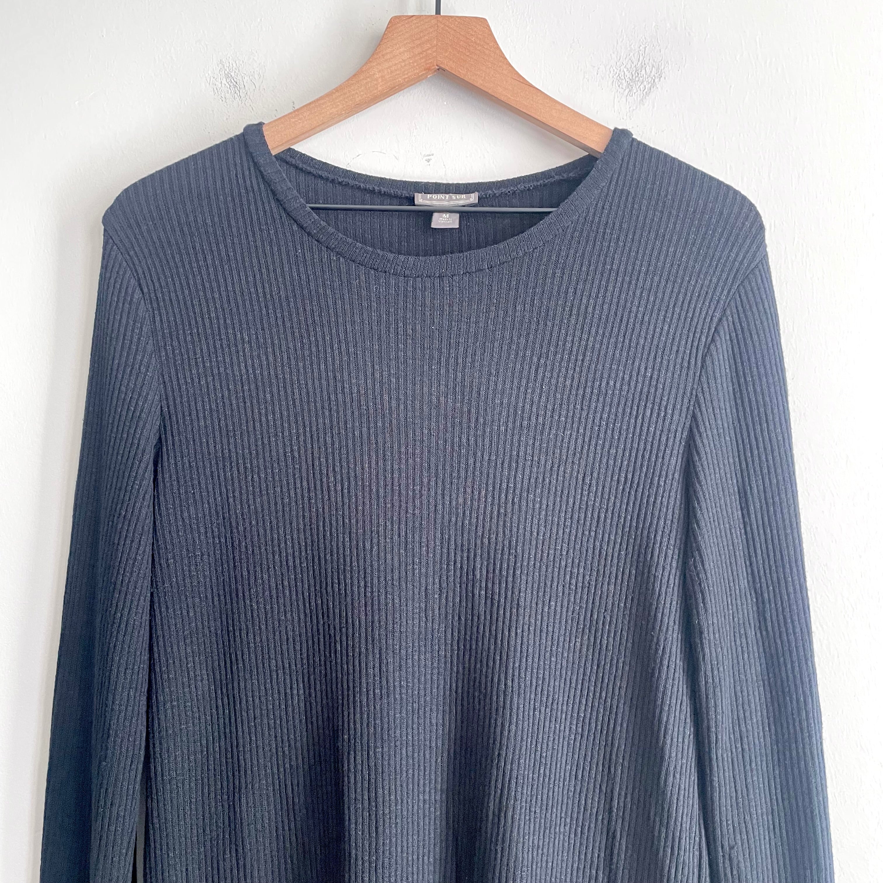 Ribbed Side Tie Sweater