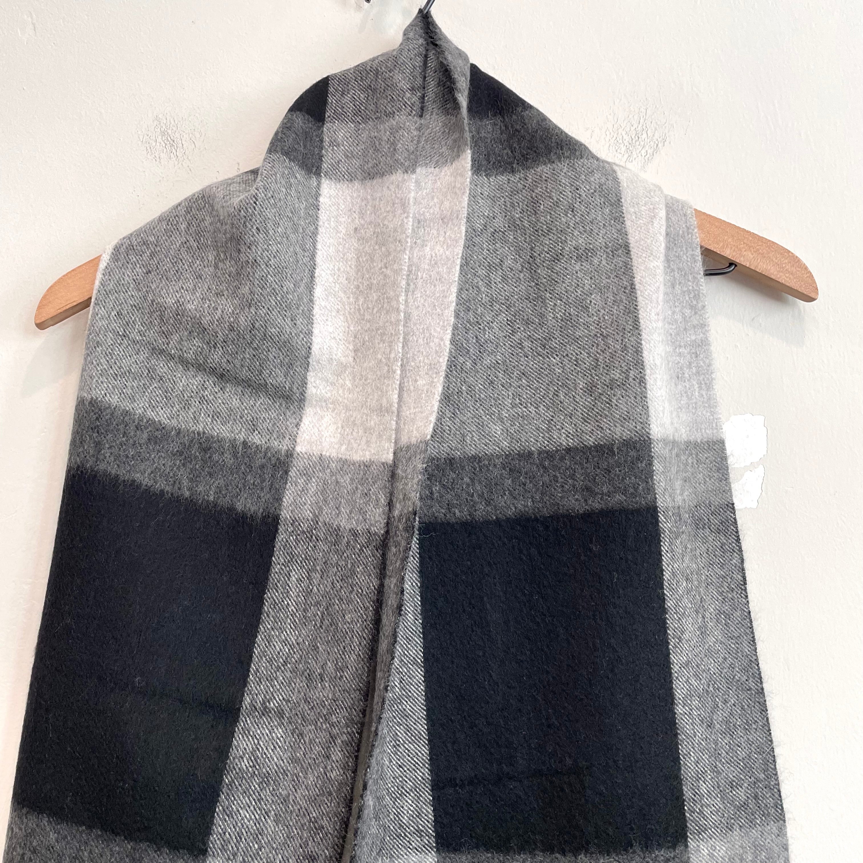 Plaid Cashmere Scarf