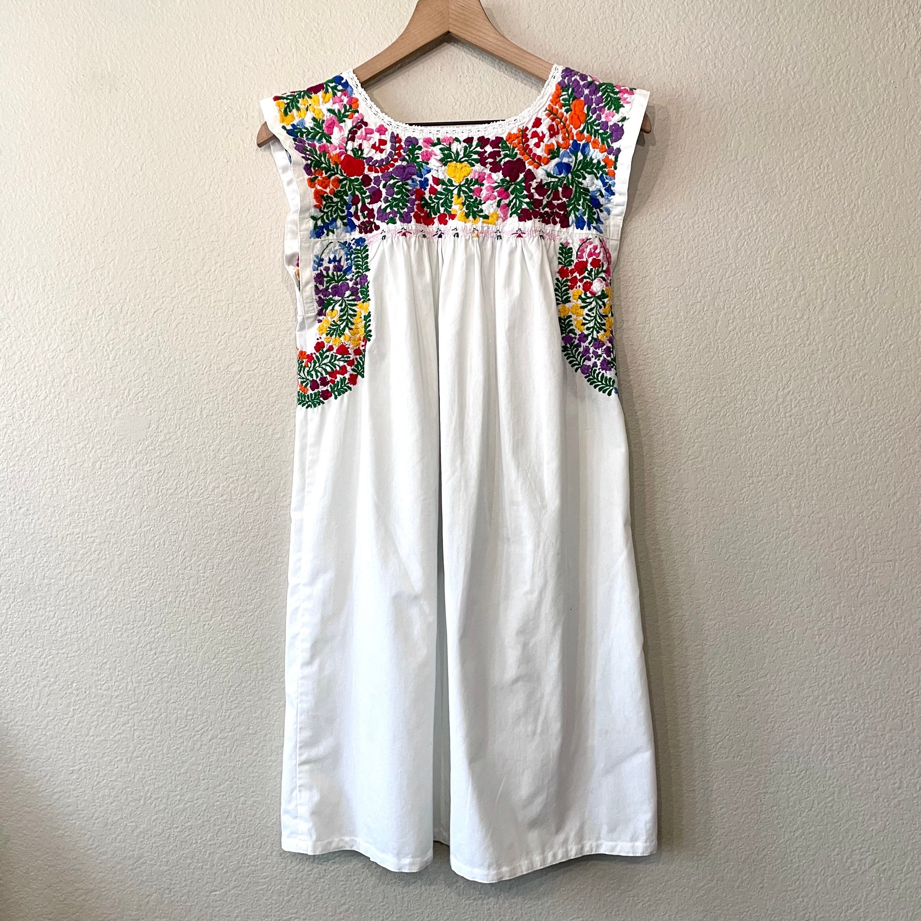 Embroidered Shift Dress