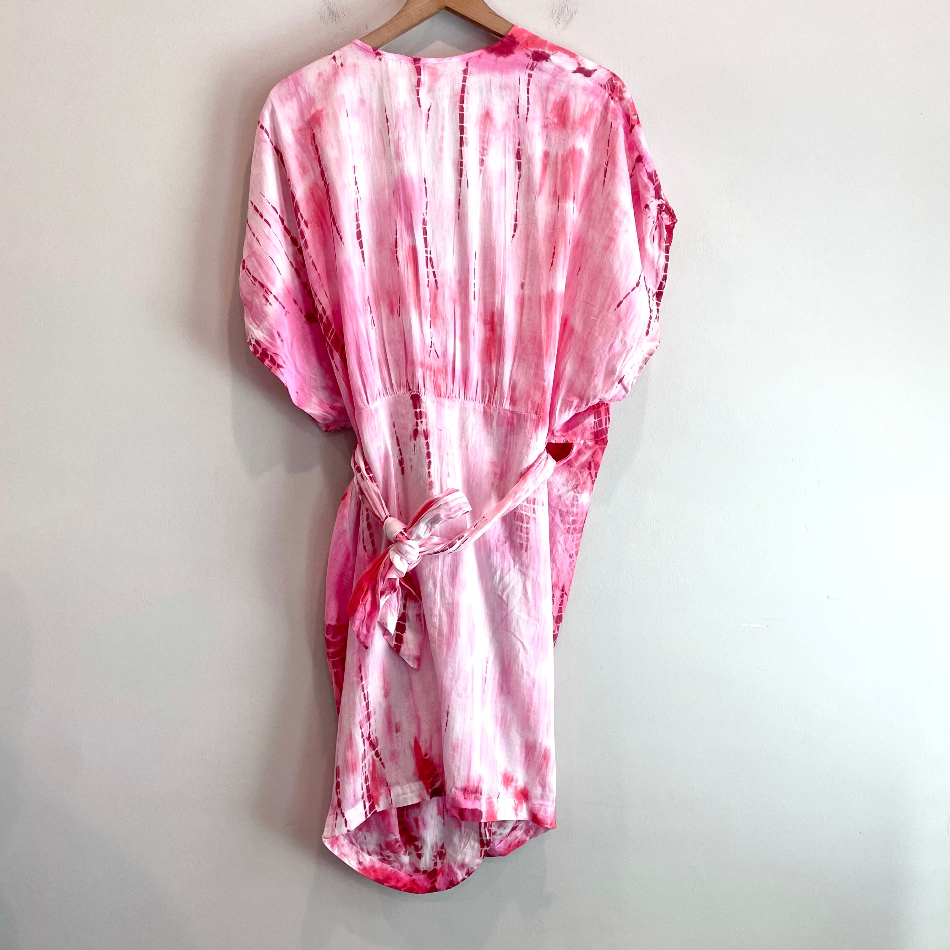 Tie Dye Wrap Dress