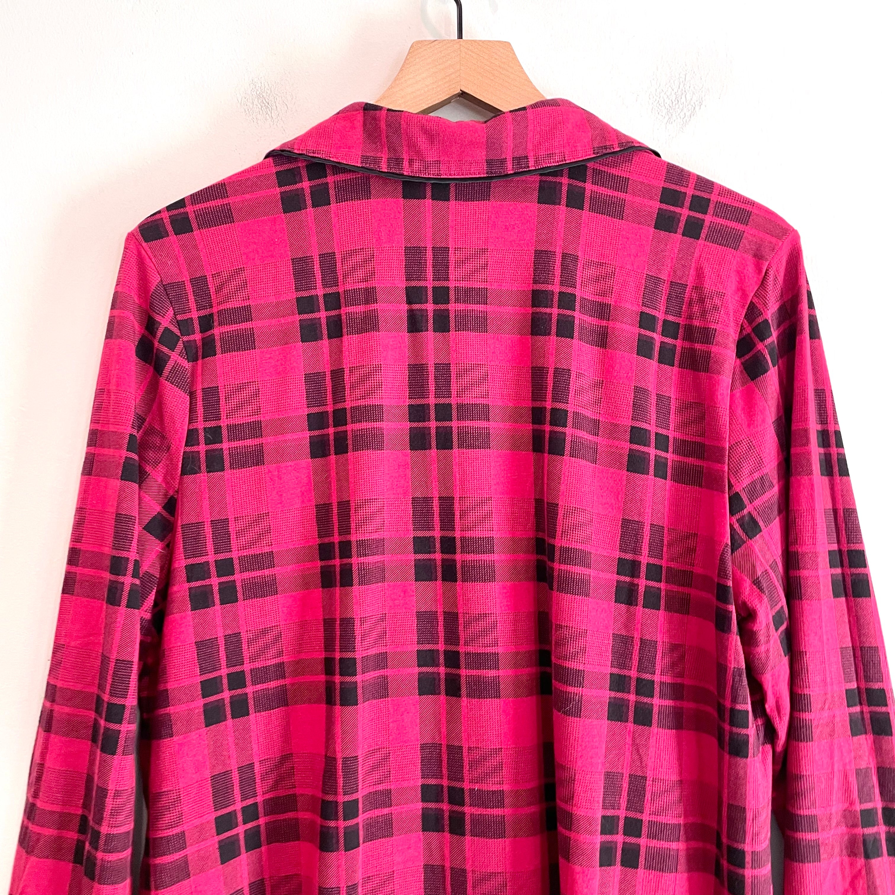 Plaid Button Down Sleep Shirt