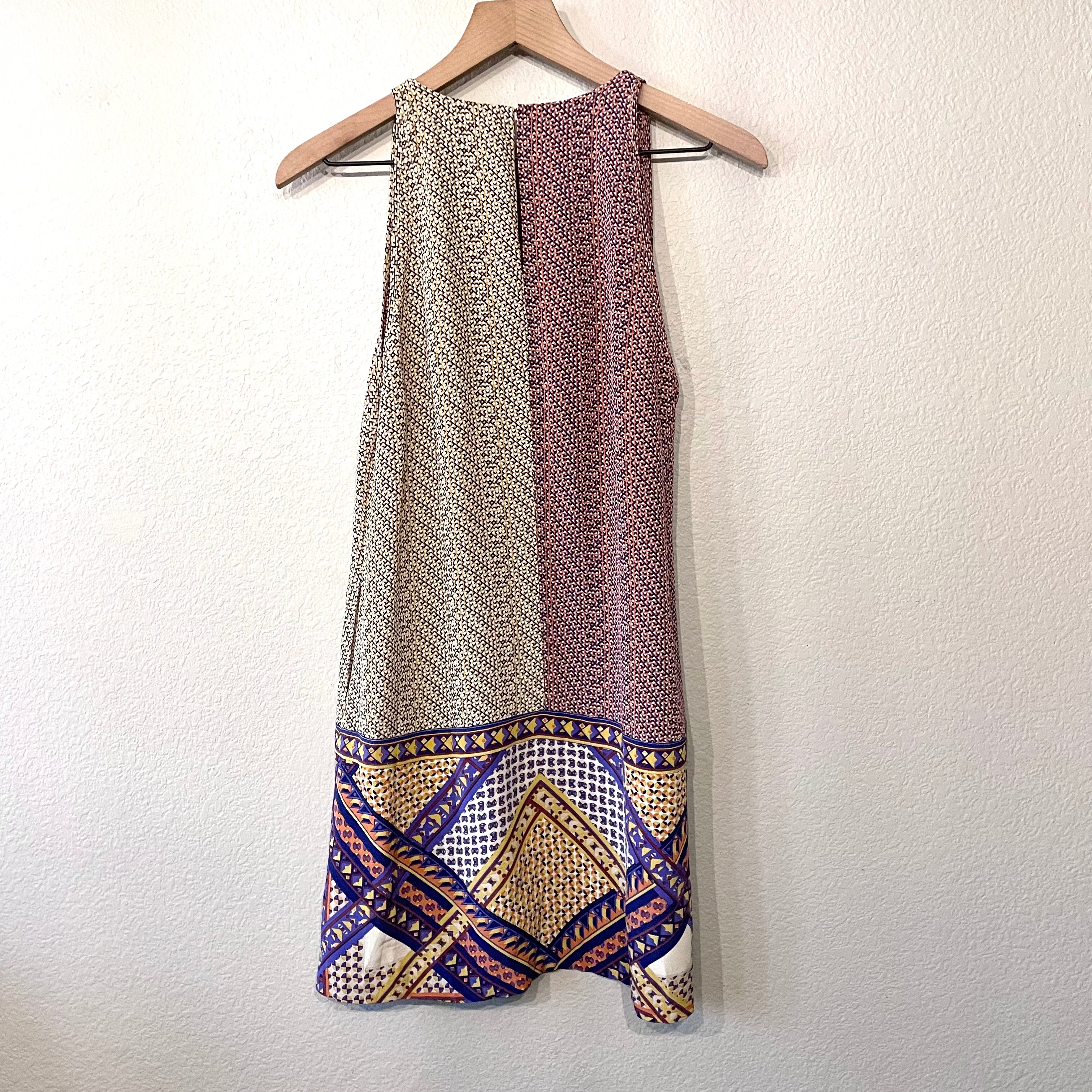 Geometric Silk Dress