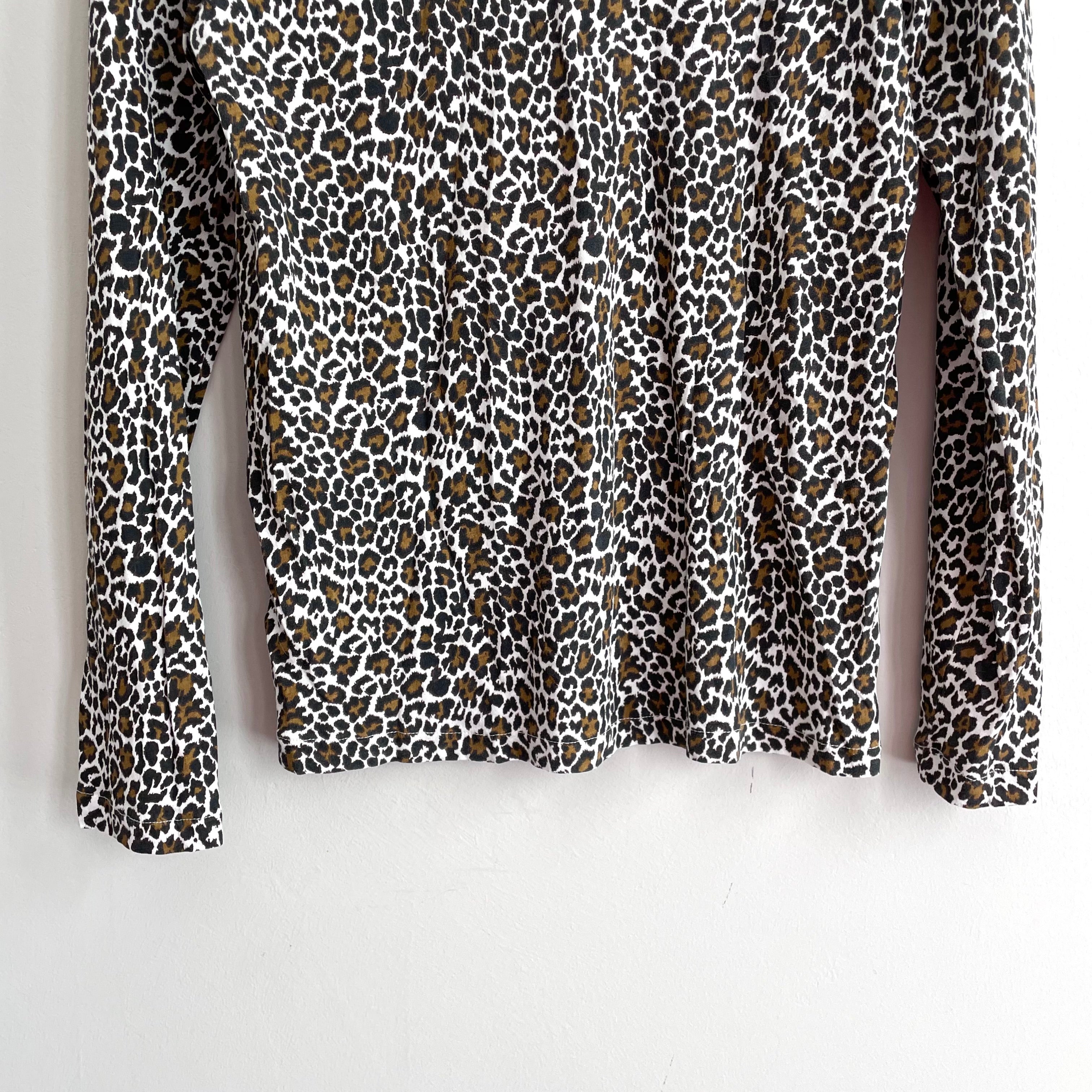 Leopard Turtleneck Top