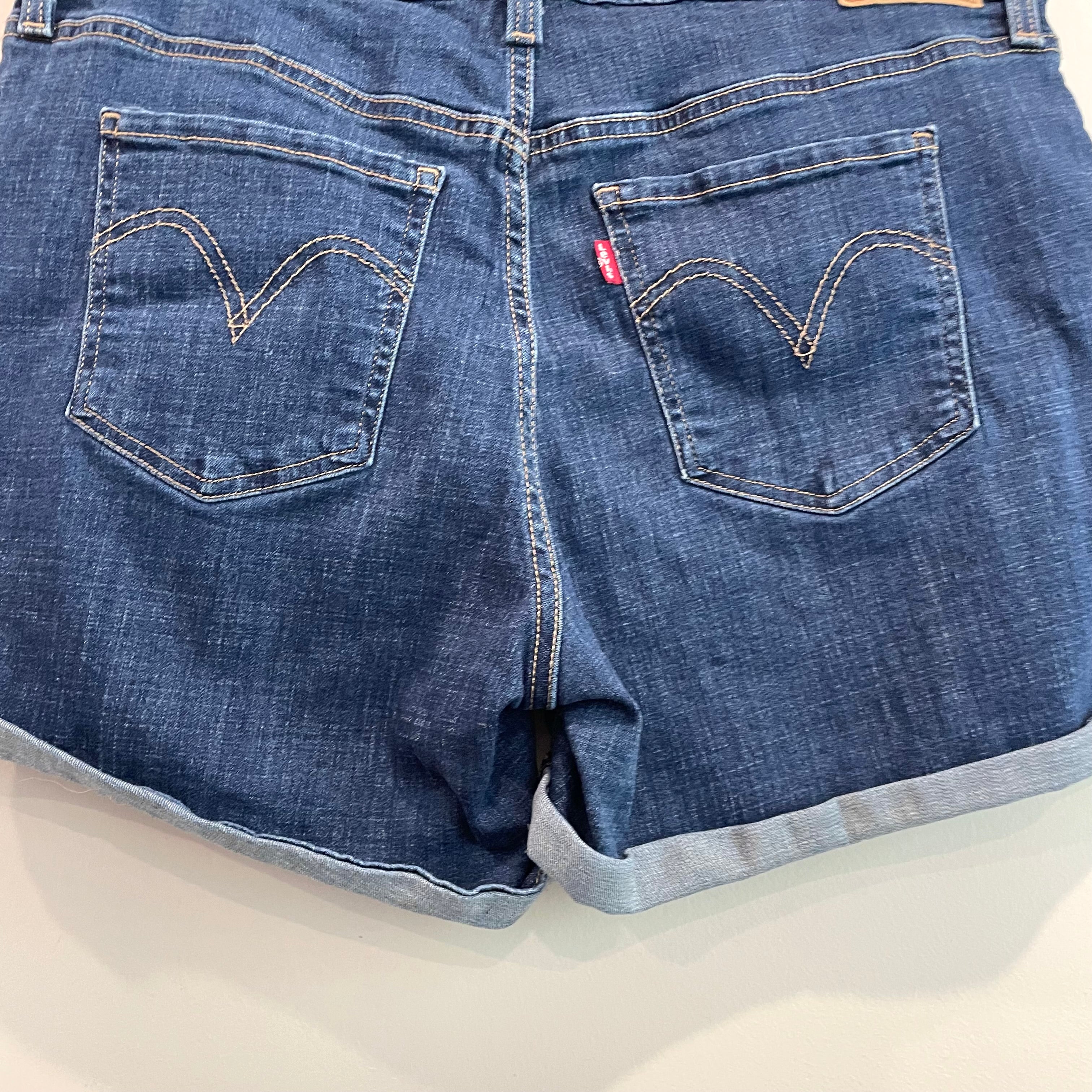 Mid-Length Jean Shorts