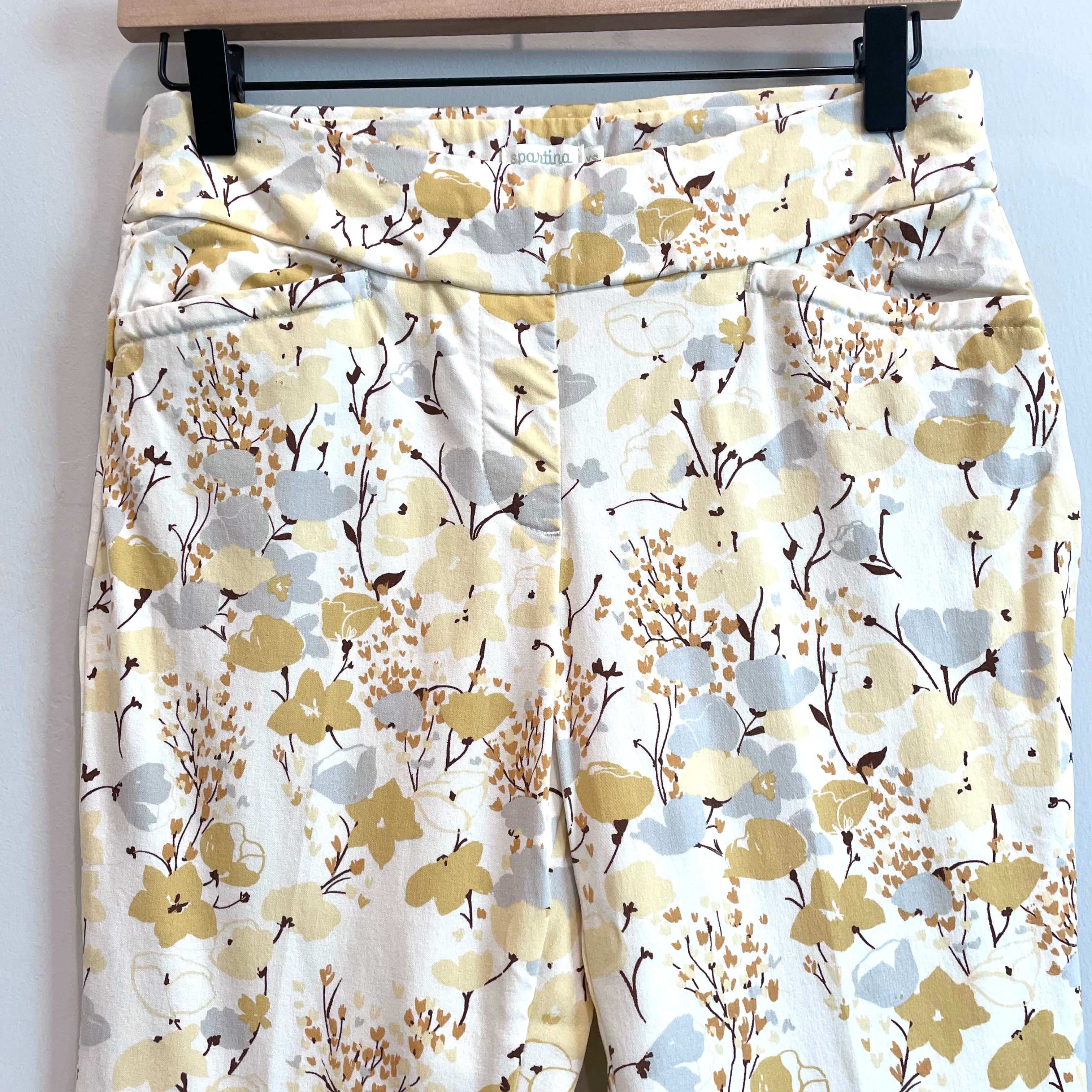 Floral Slim Crop Pants