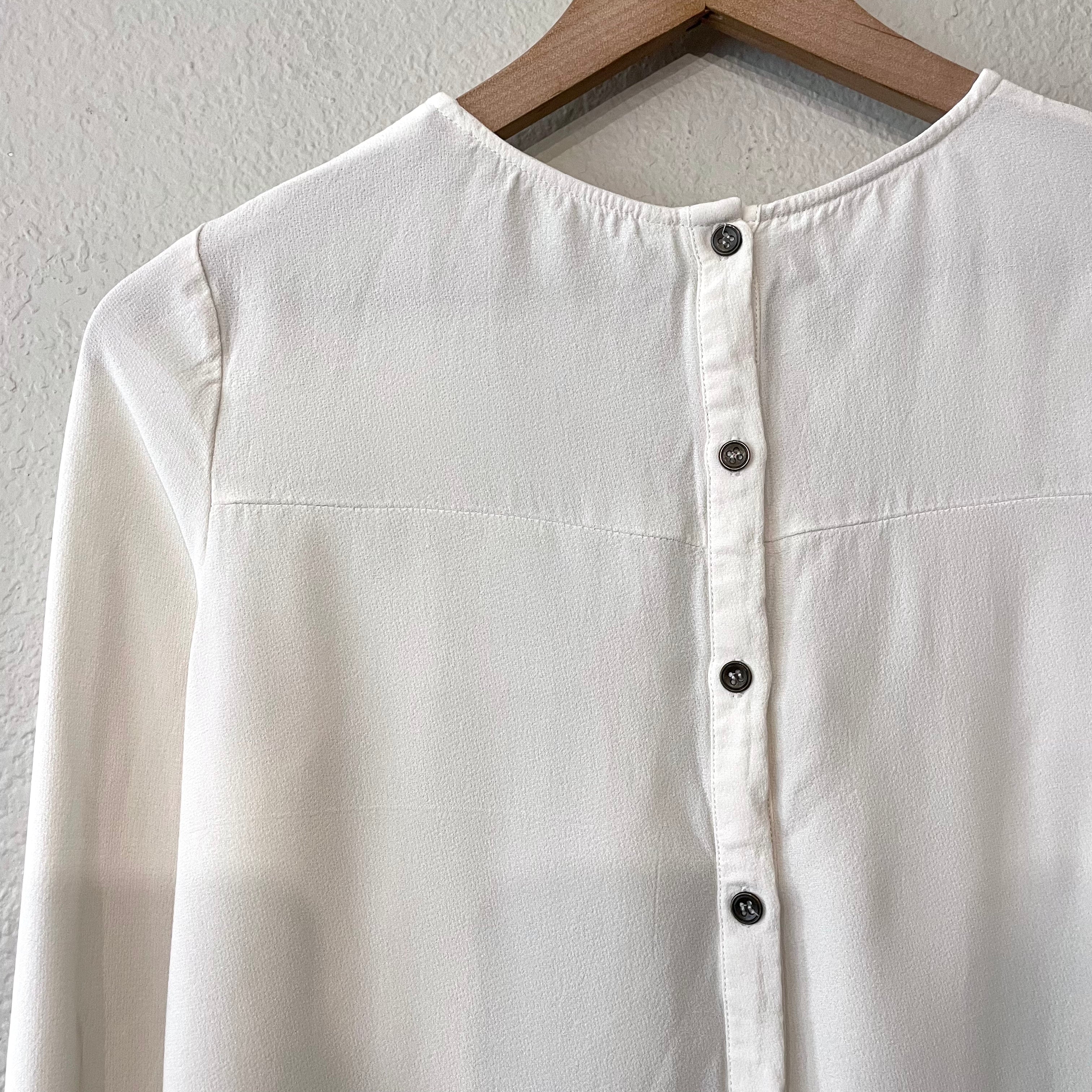 Long Sleeve Eyelet Blouse