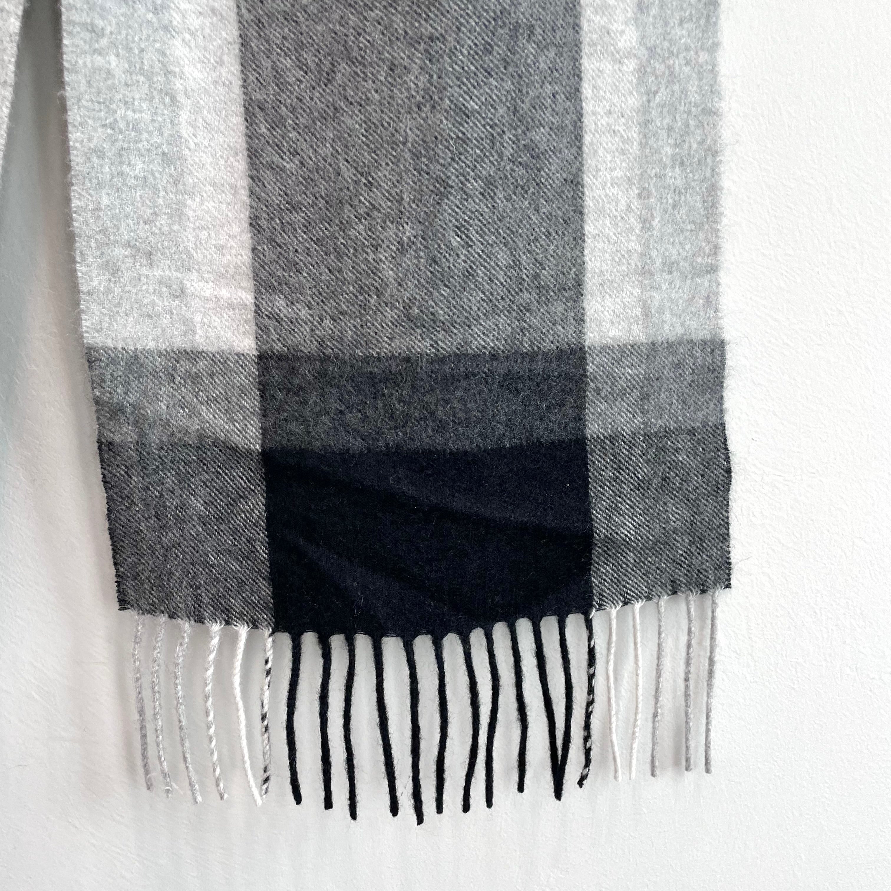 Plaid Cashmere Scarf