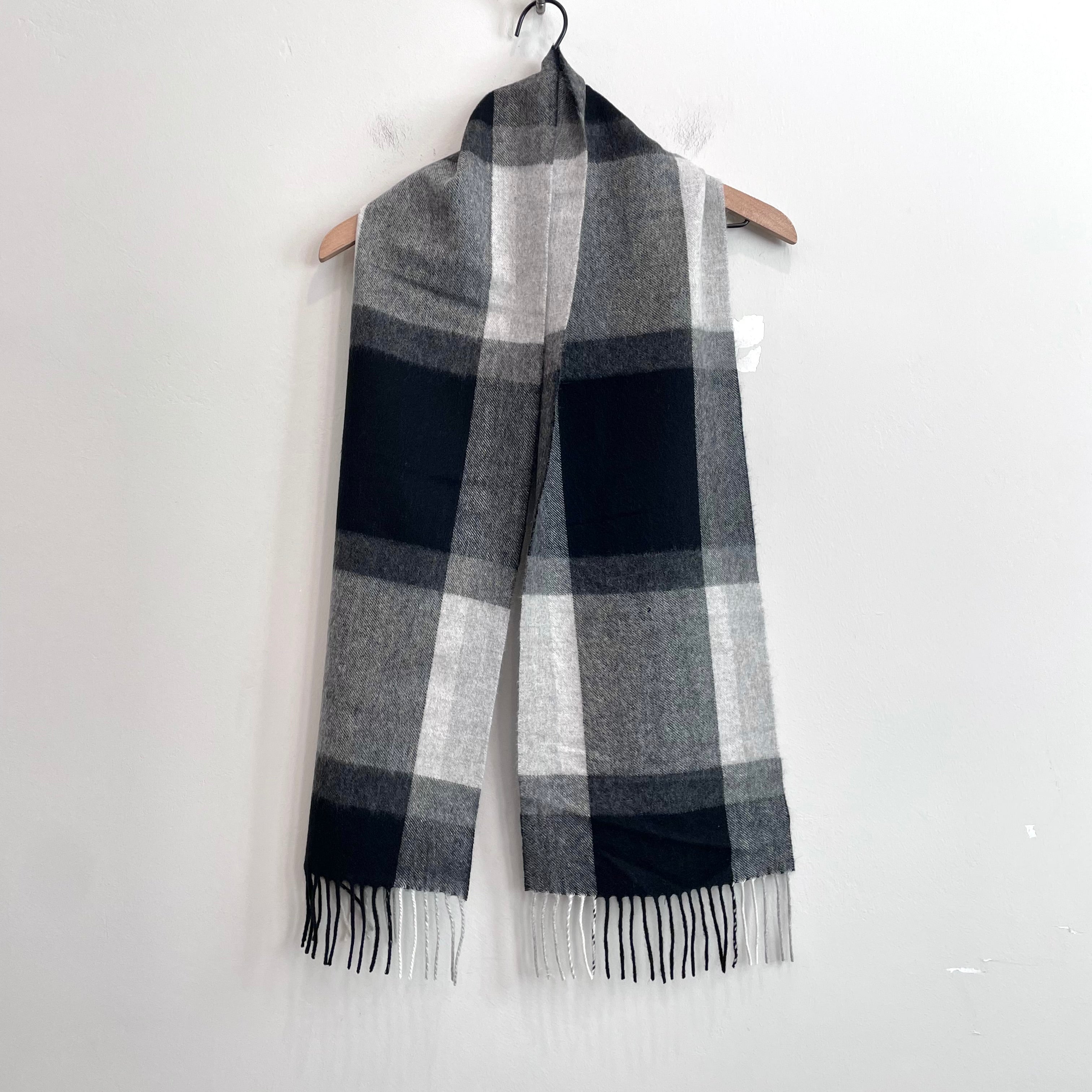 Plaid Cashmere Scarf