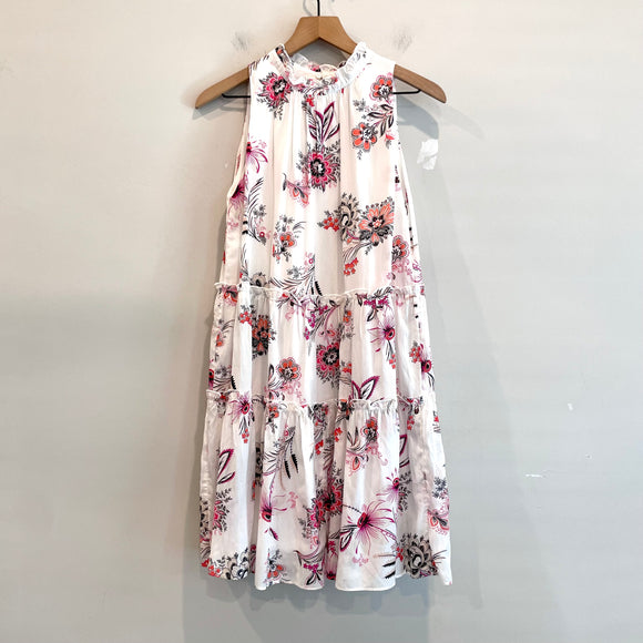 Floral Paisley Ruffle Dress