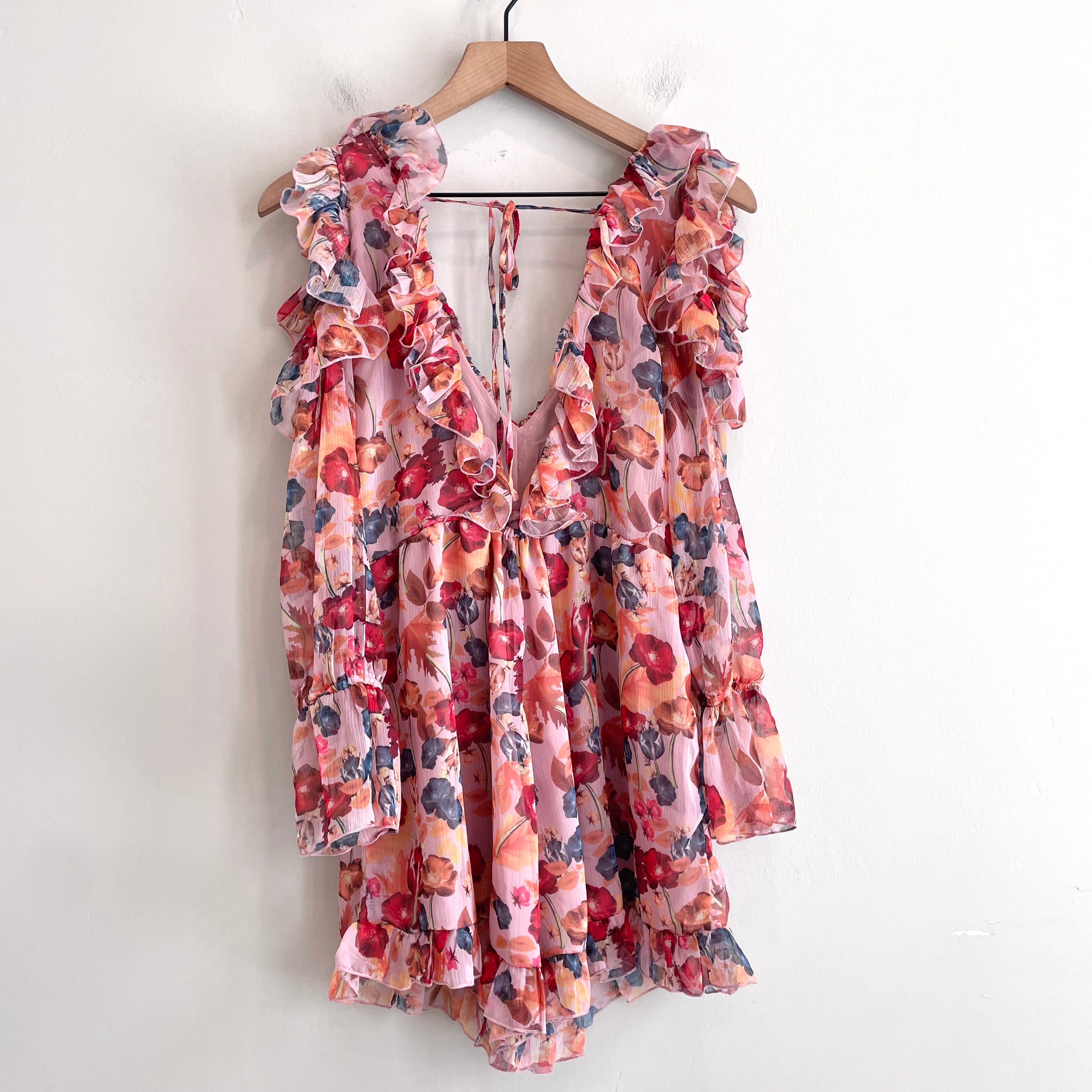 Floral Ruffle Romper