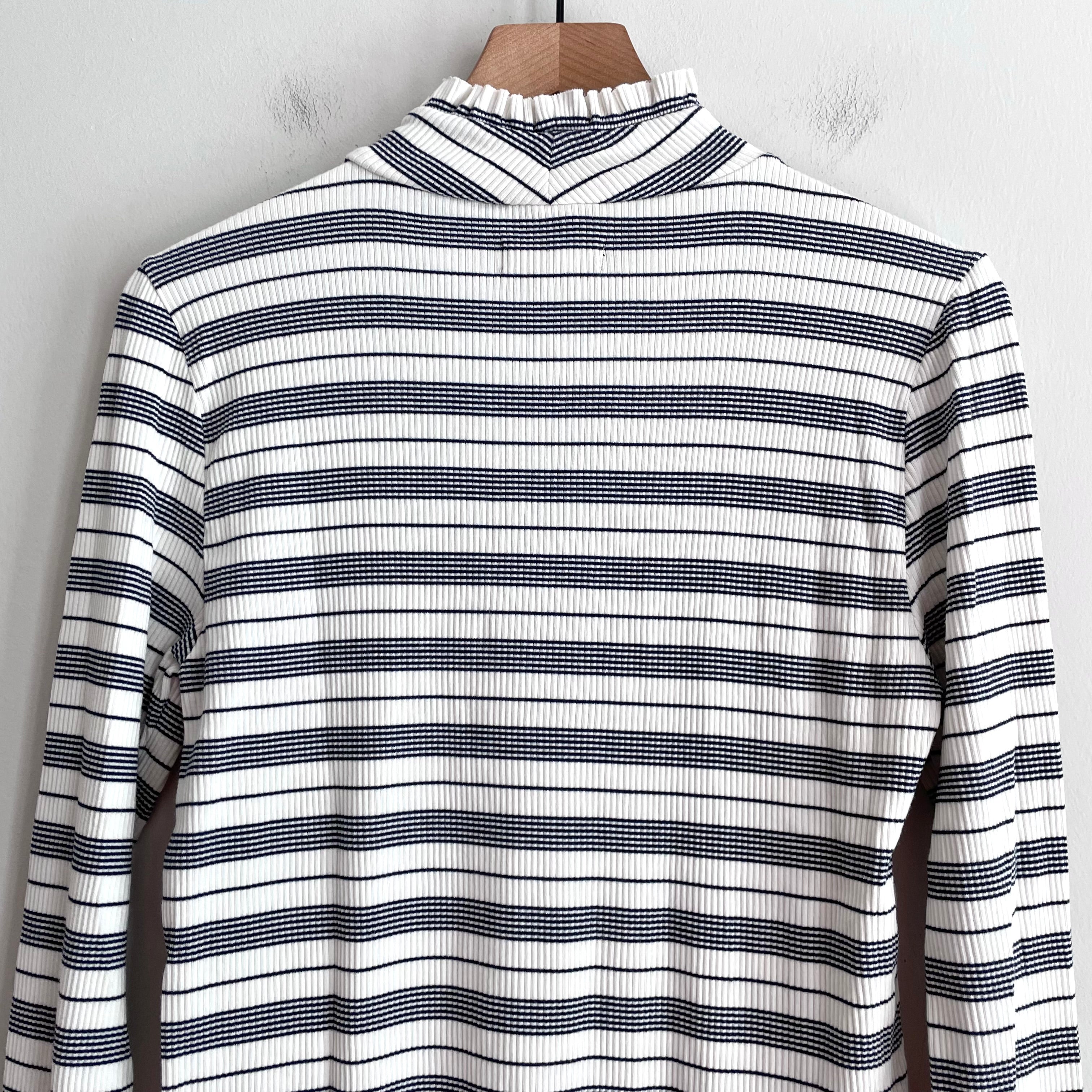 Striped Ribbed Long Sleeve Top