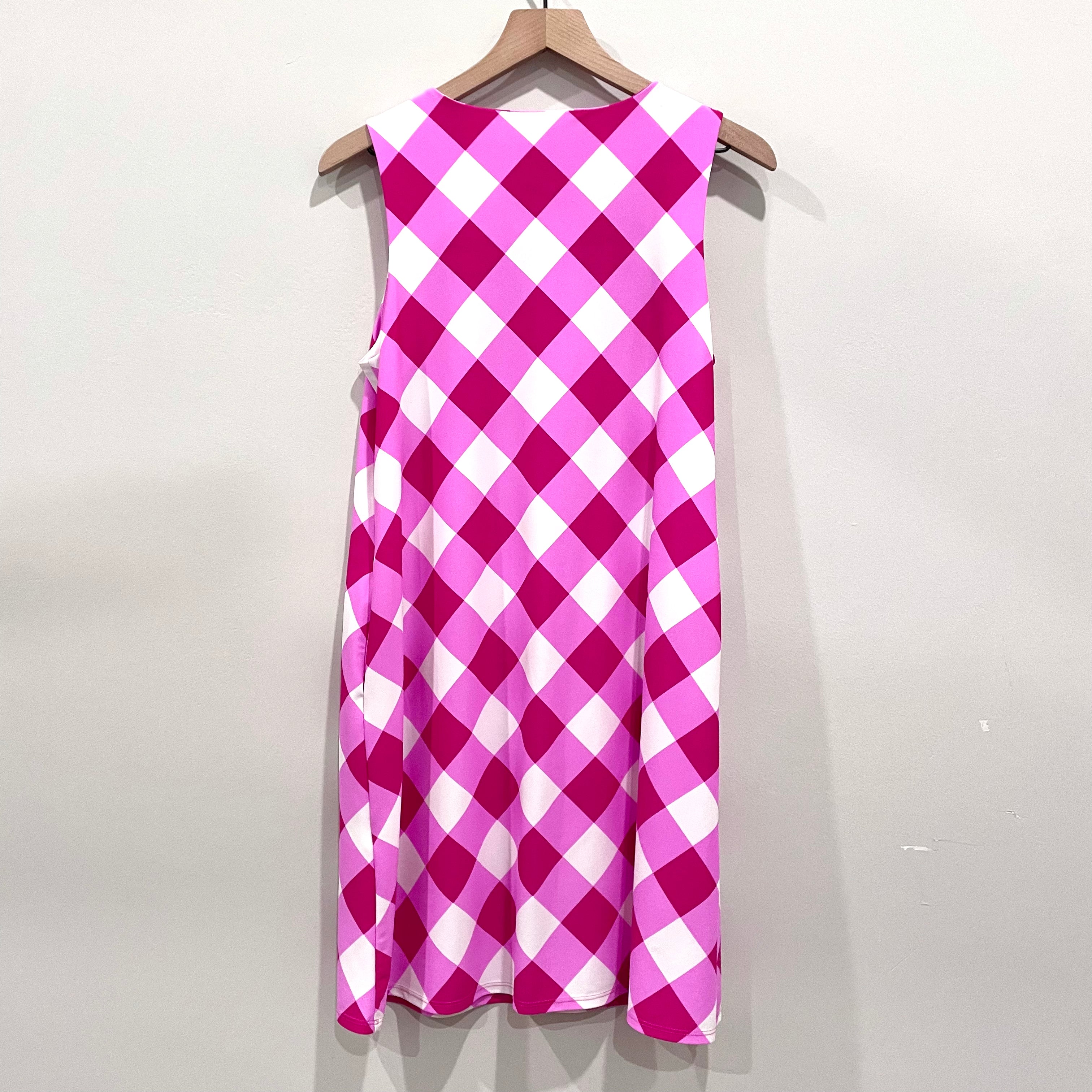 Plaid Sleeveless Stretch Dress